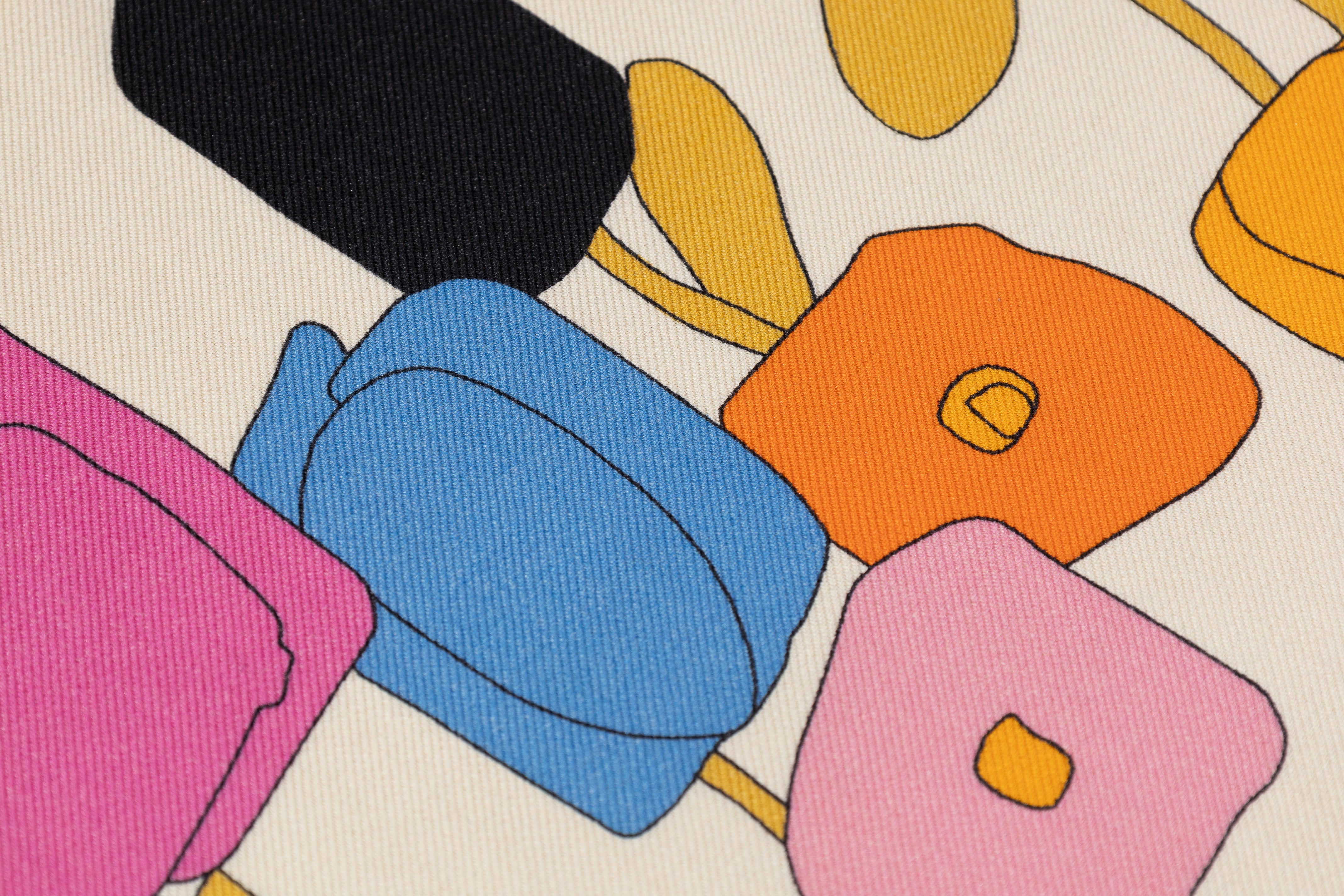 Printed Italian Silk and Wool Twill - Multicolor