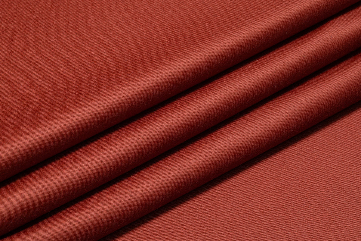 Italian Wool Satin Faille Suiting - Auburn