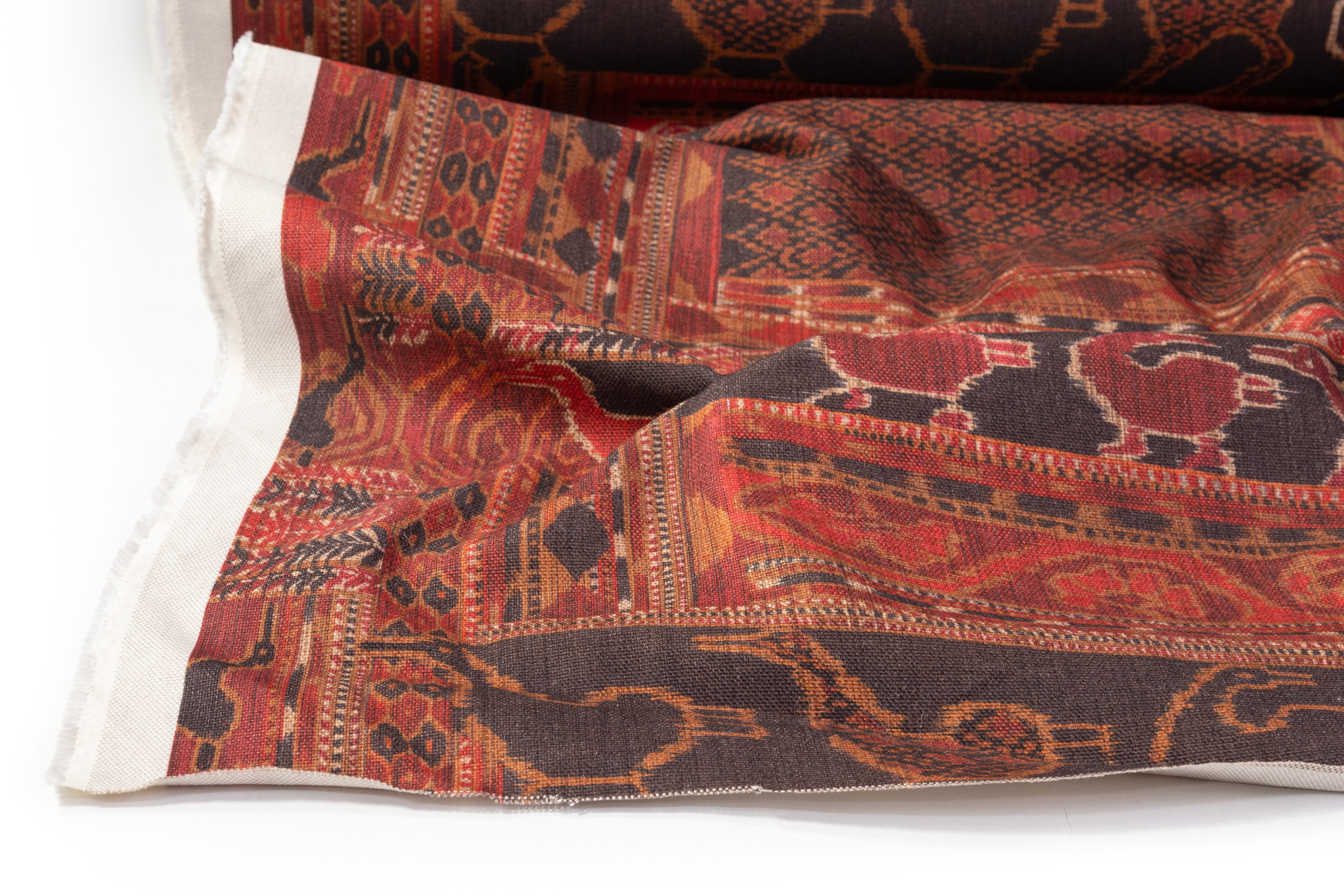 Traditional Italian Upholstery Cotton Canvas - Brick