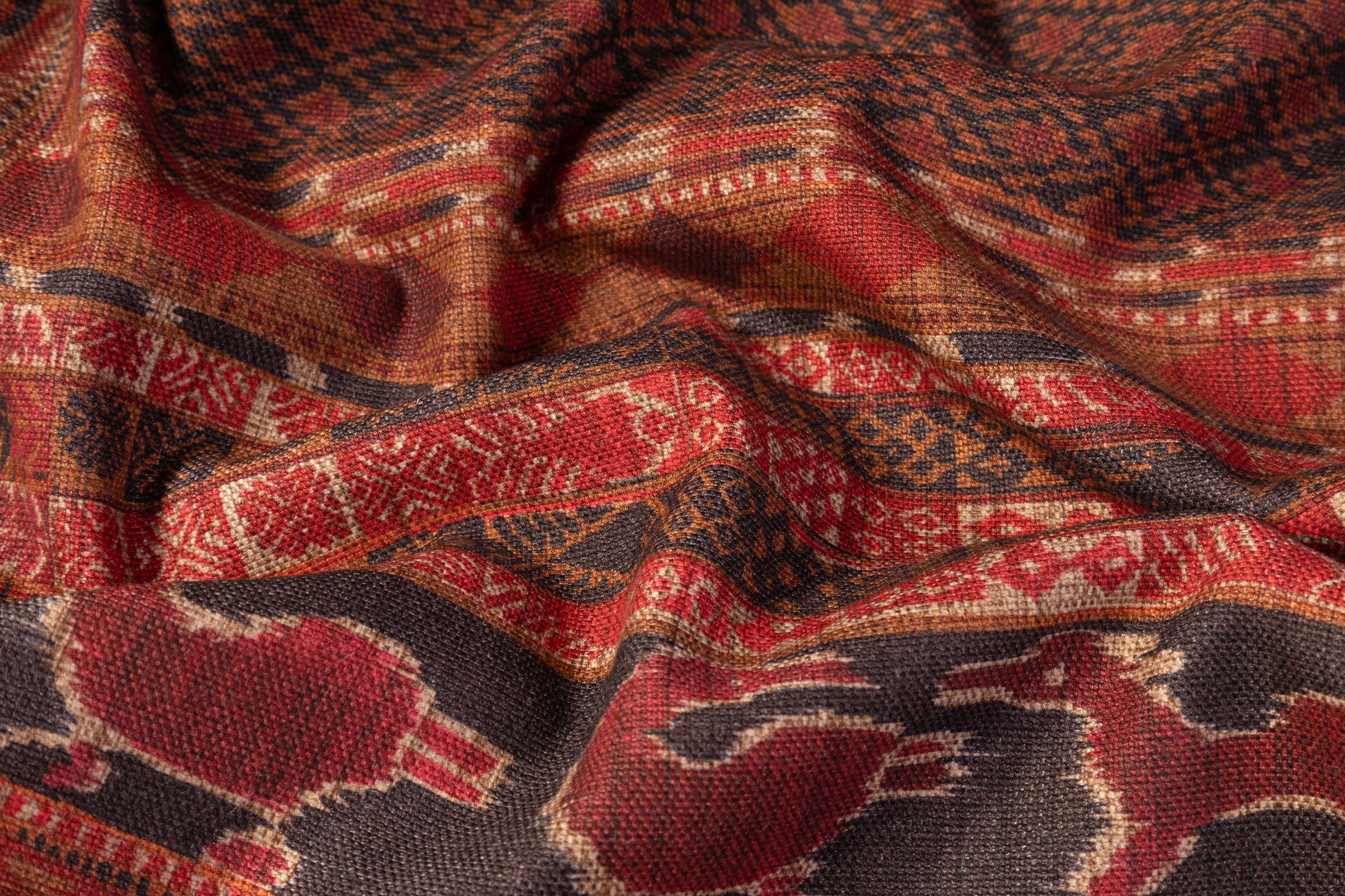 Traditional Italian Upholstery Cotton Canvas - Brick