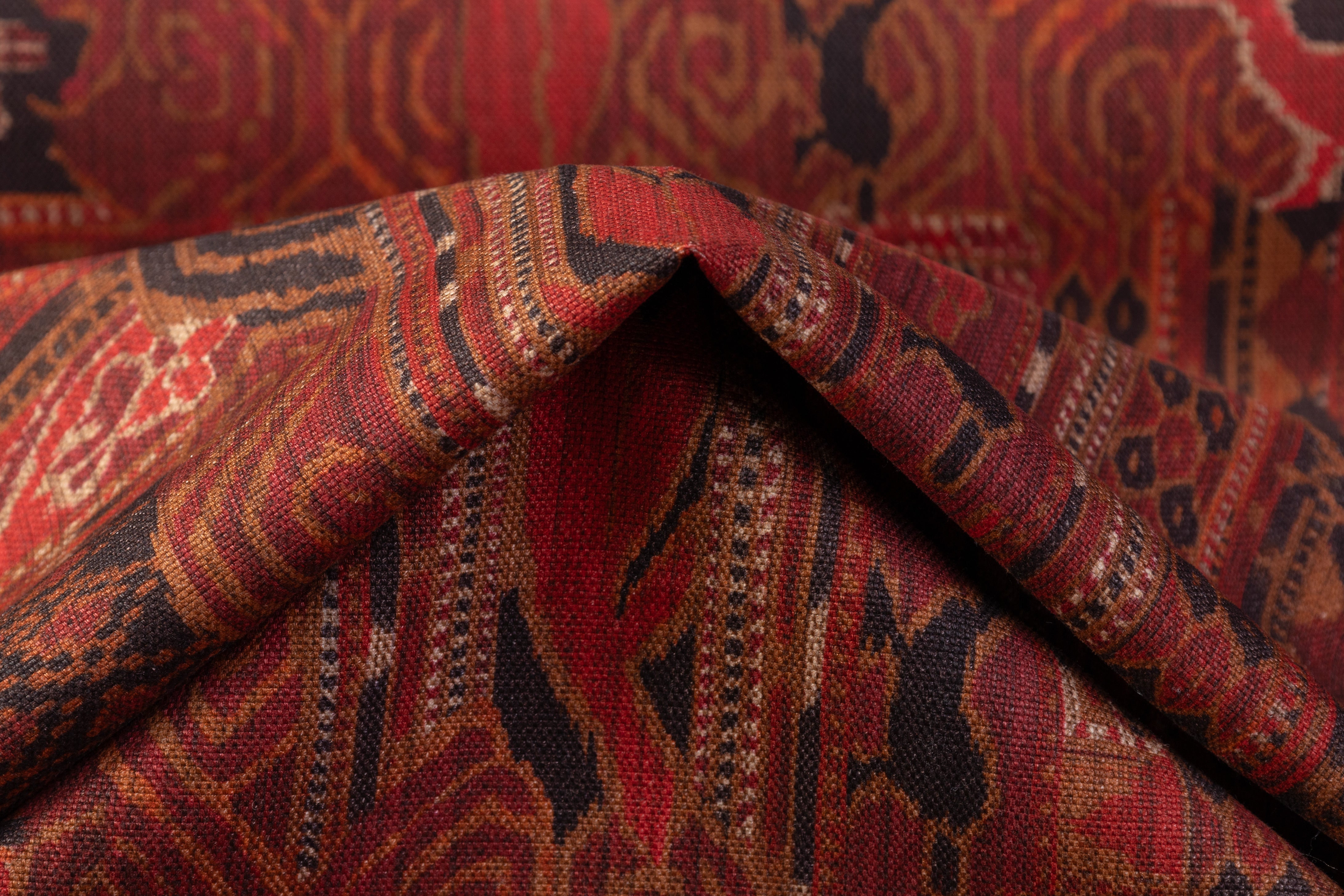 Traditional Italian Upholstery Cotton Canvas - Brick