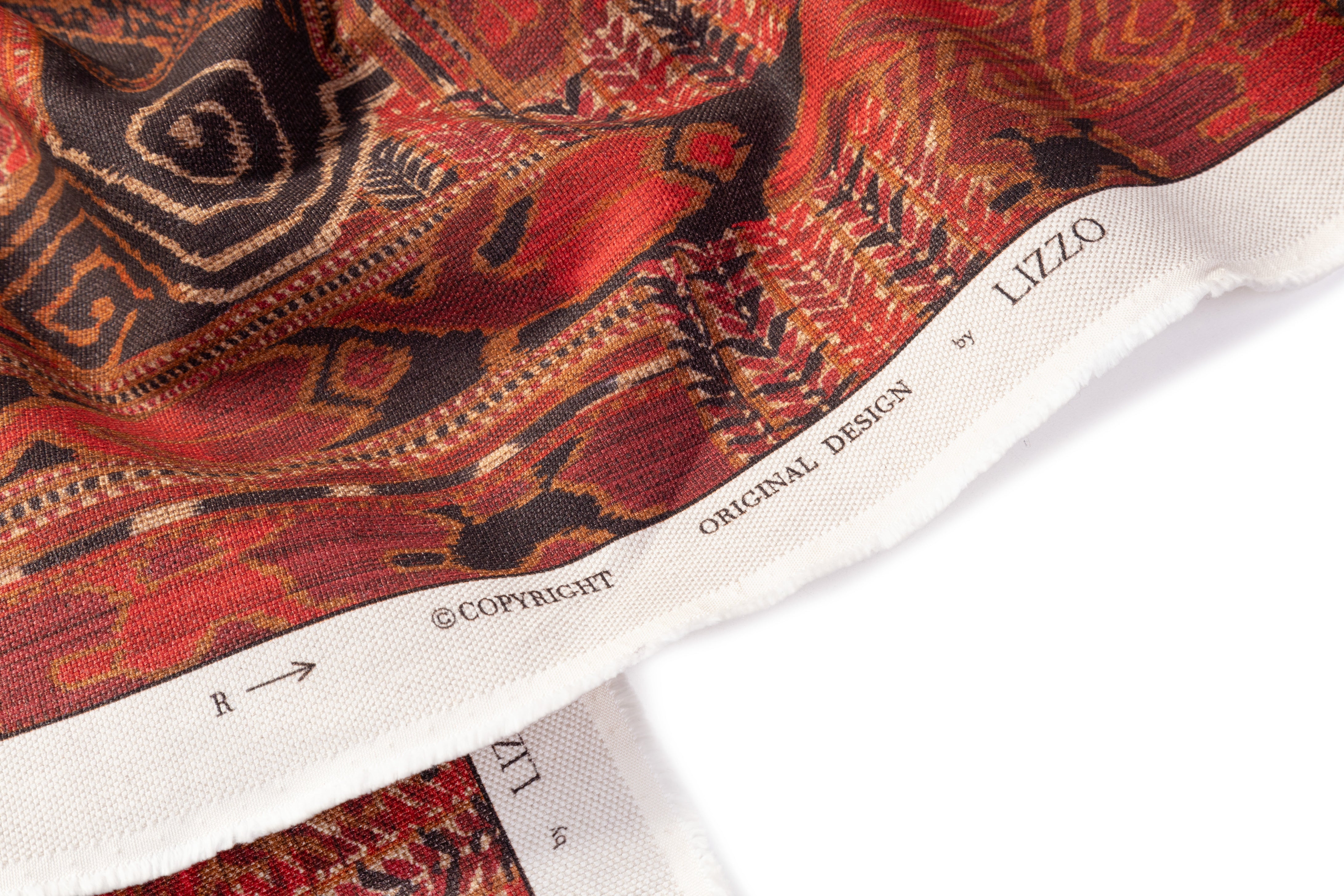 Traditional Italian Upholstery Cotton Canvas - Brick