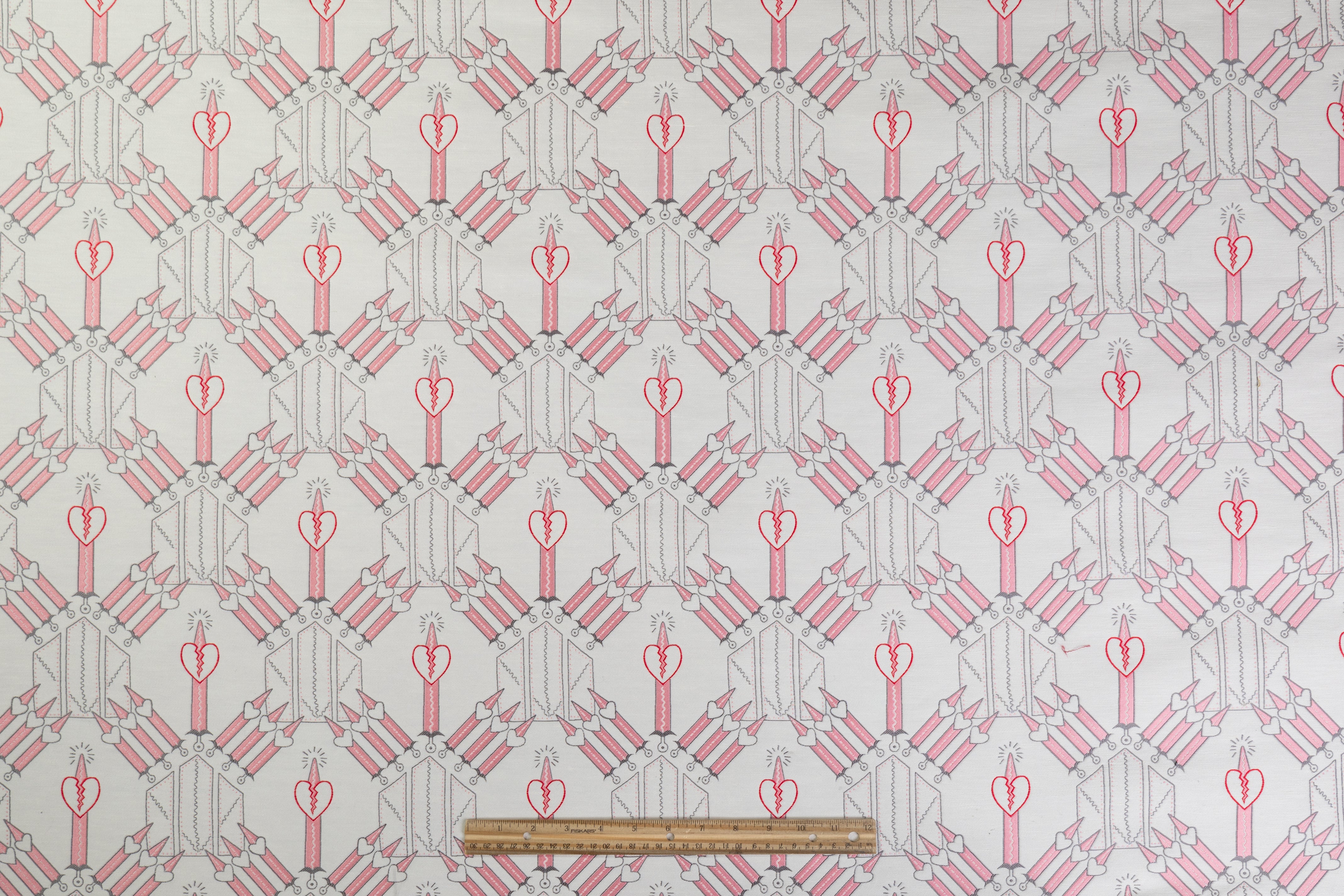 Valentino - Silk Blend Brocade - White / Pink / Red