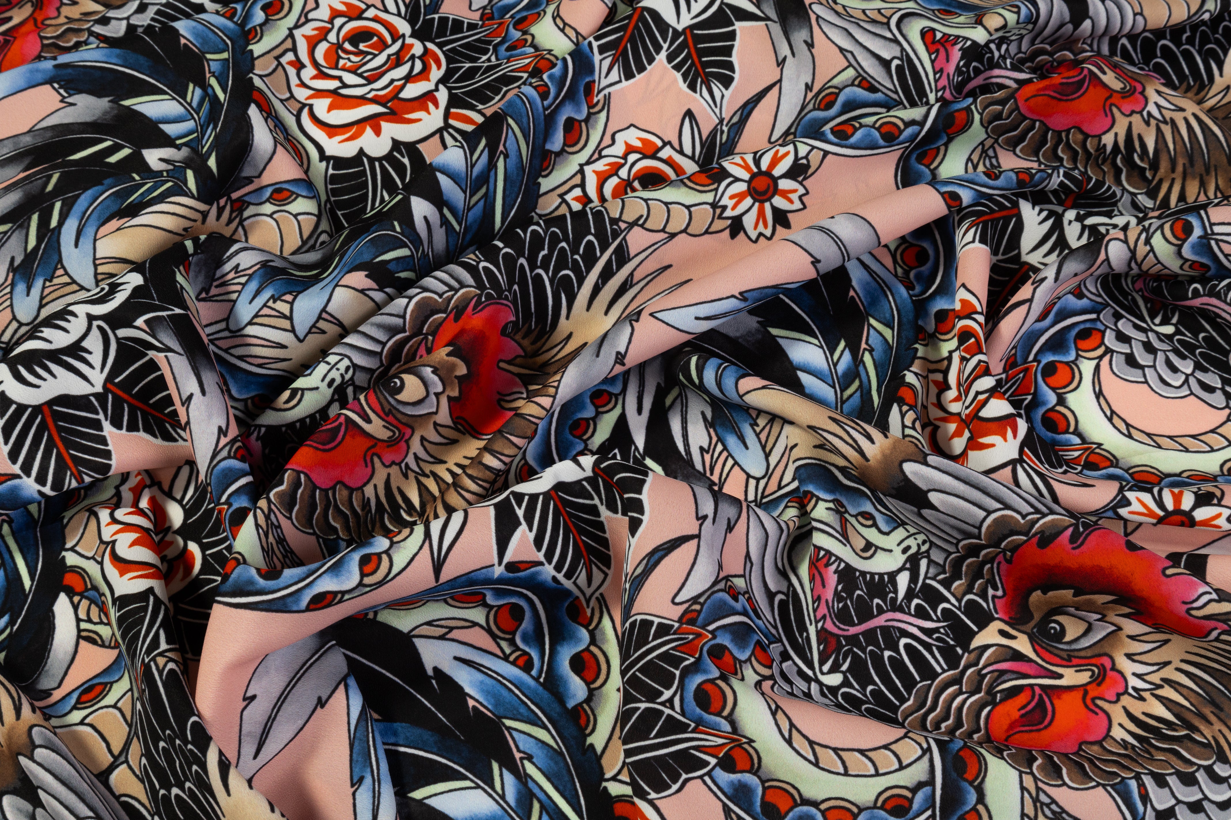 Valentino - Poly Crepe de Chine - Multicolor