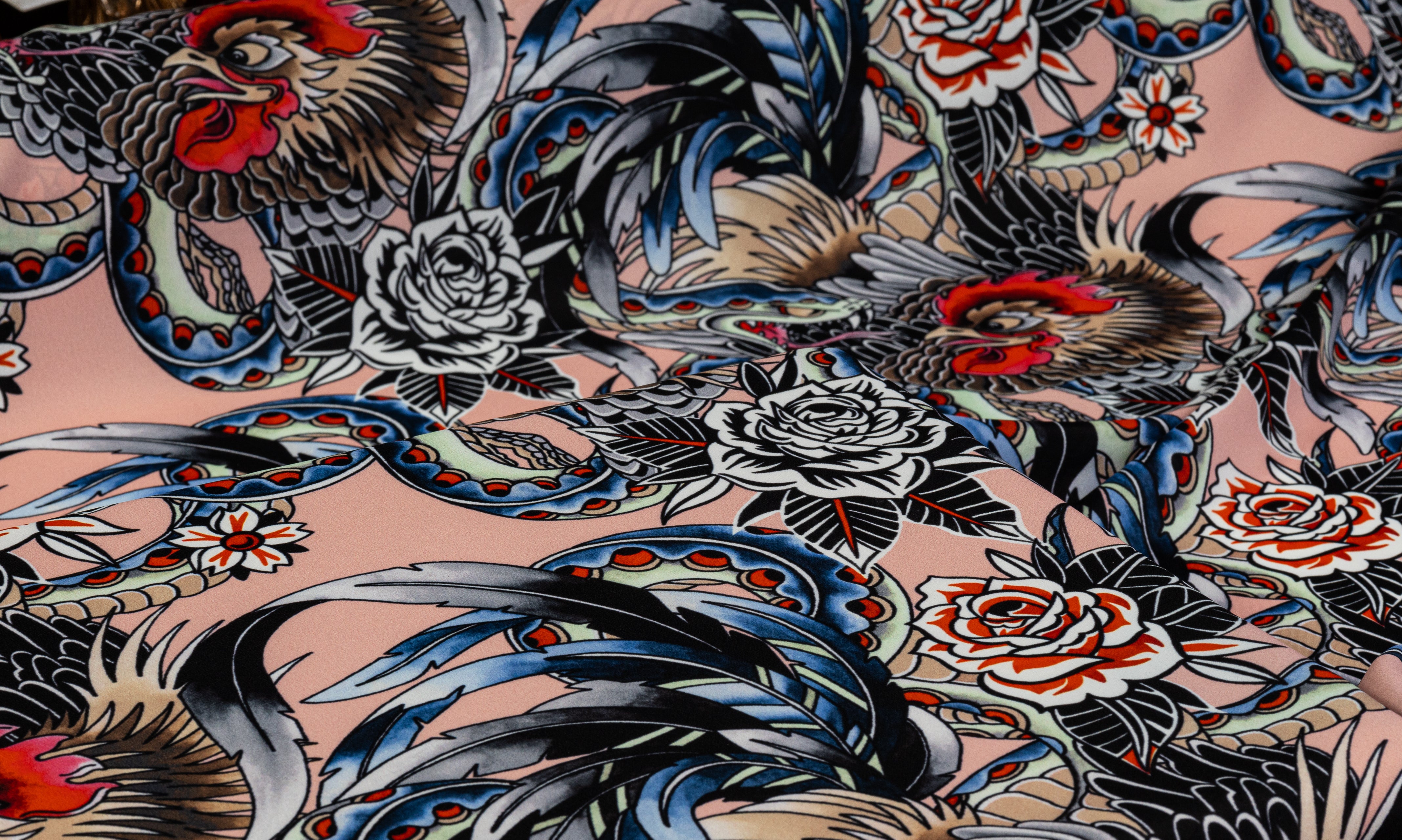 Valentino - Poly Crepe de Chine - Multicolor