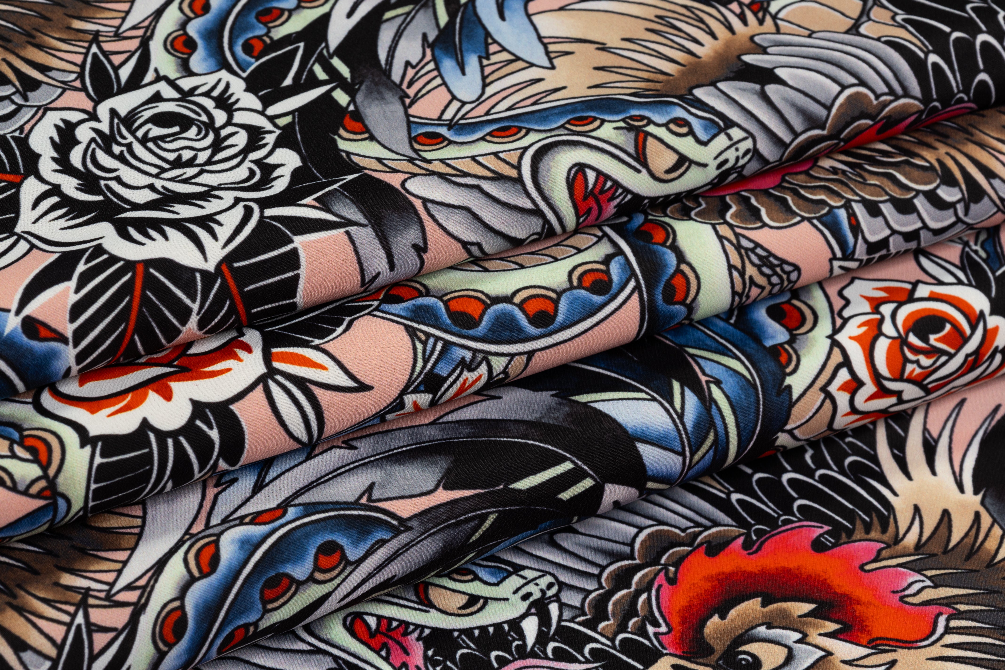 Valentino - Poly Crepe de Chine - Multicolor