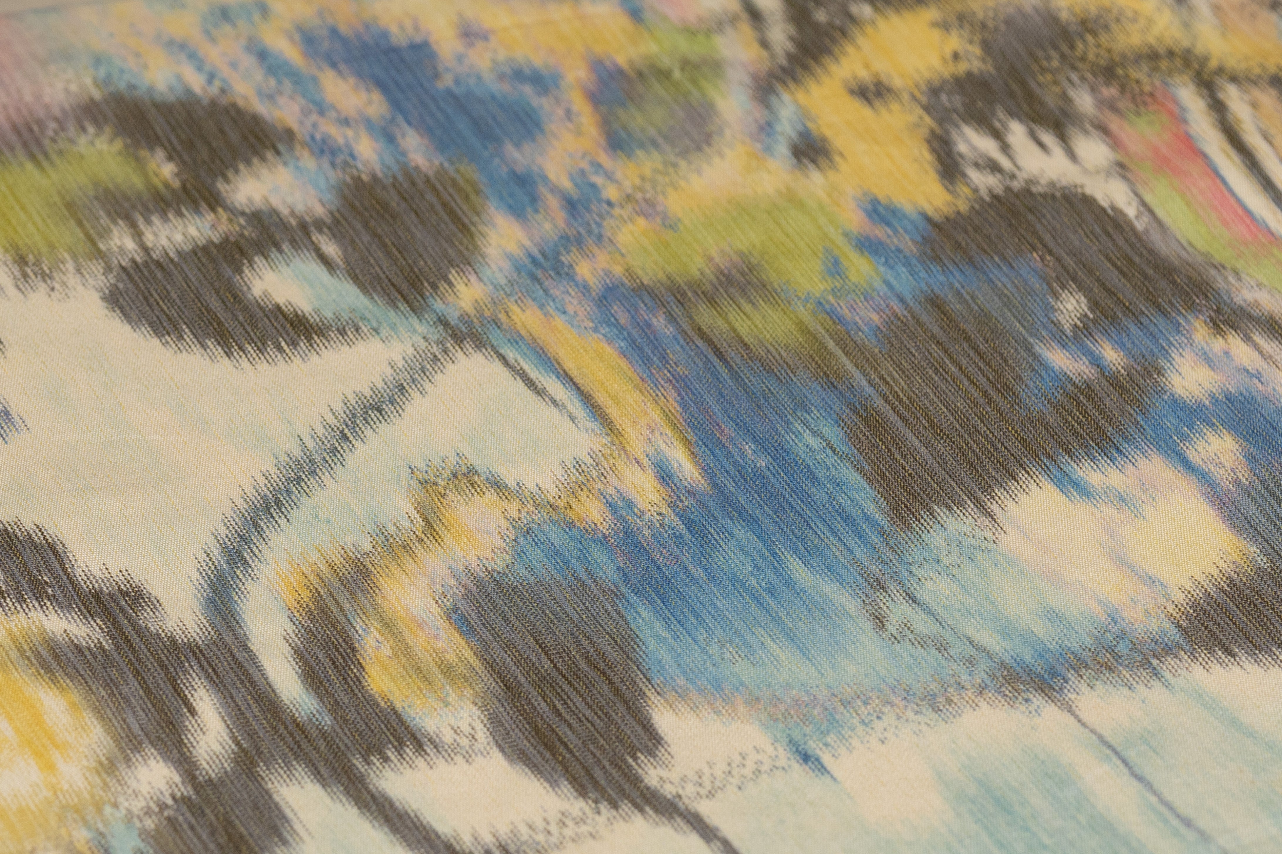 Abstract Italian Chiné Taffeta - Multicolor