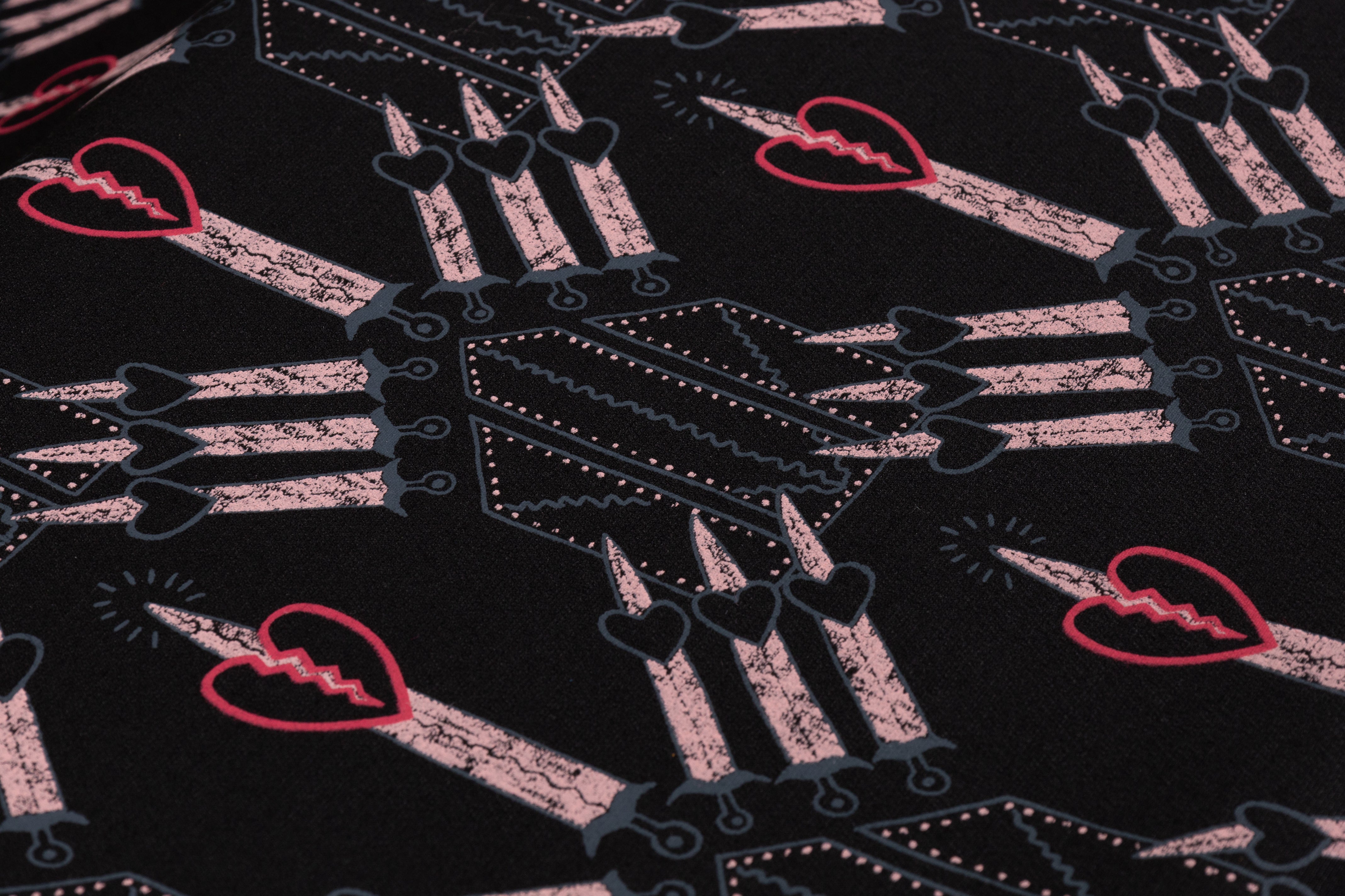 Valentino - Silk and Wool Crepe - Black / Pink