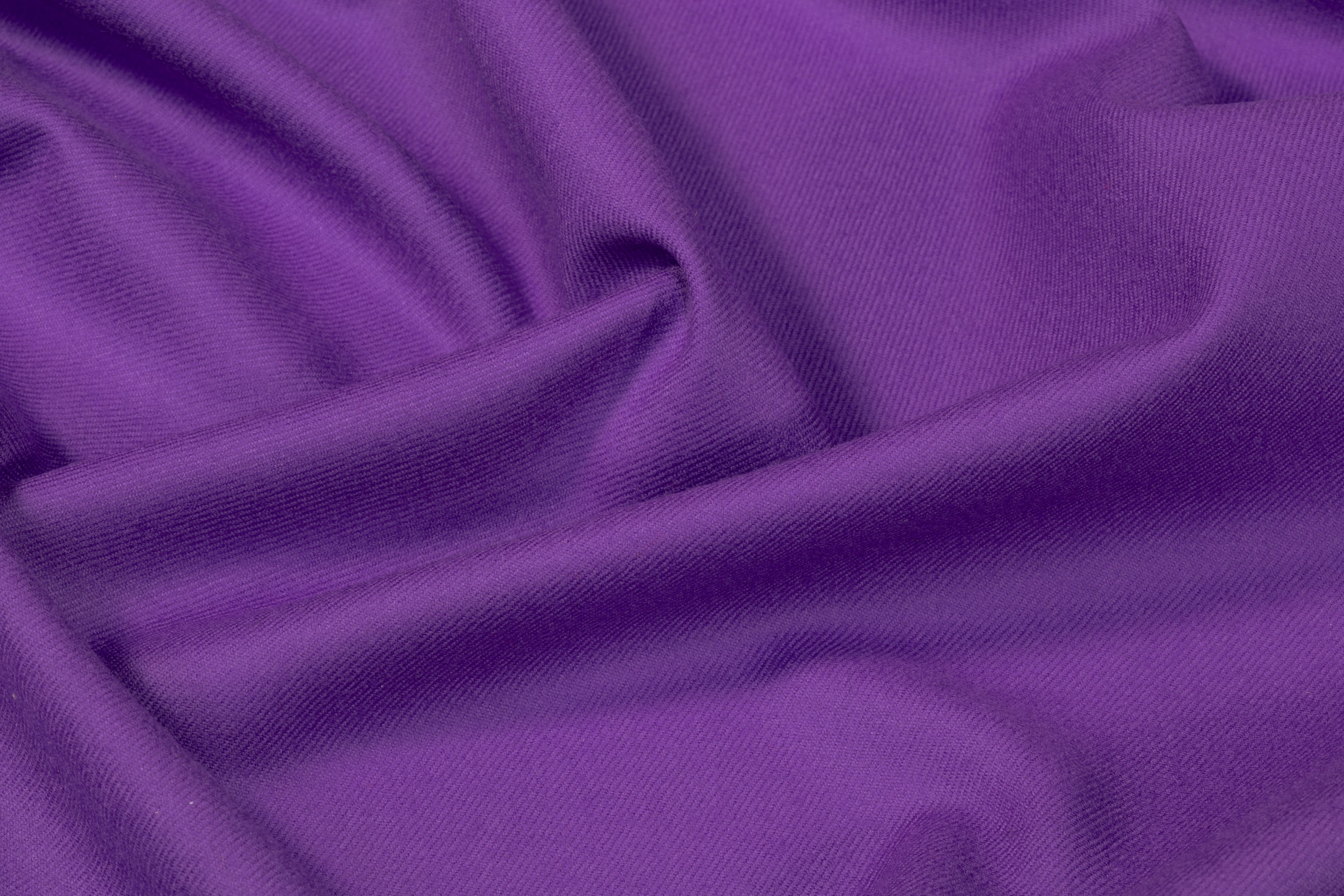 Italian Wool Cashmere Flannel - Purple