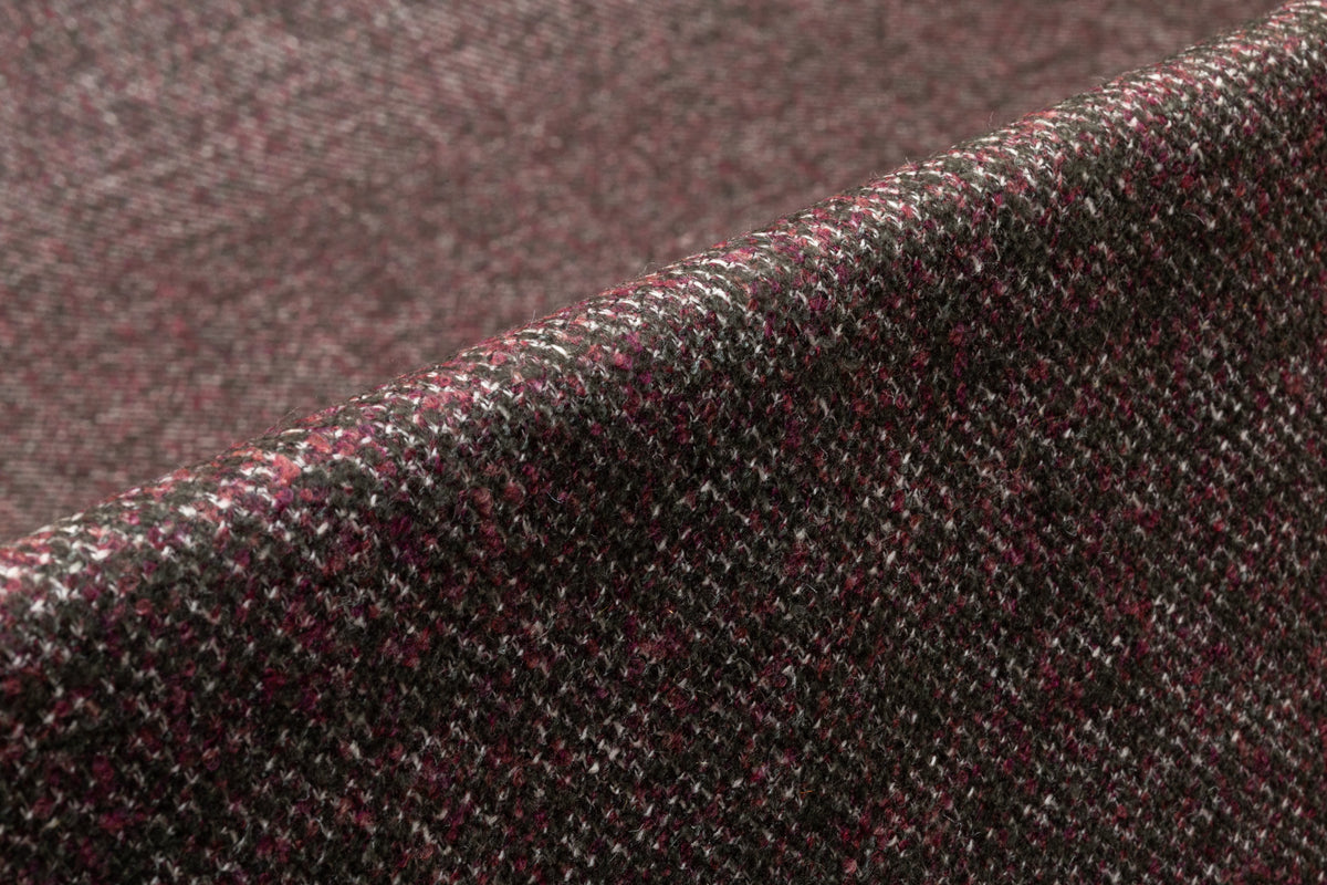 Cerruti - Silk and Wool Tweed Suiting - Wine / Green