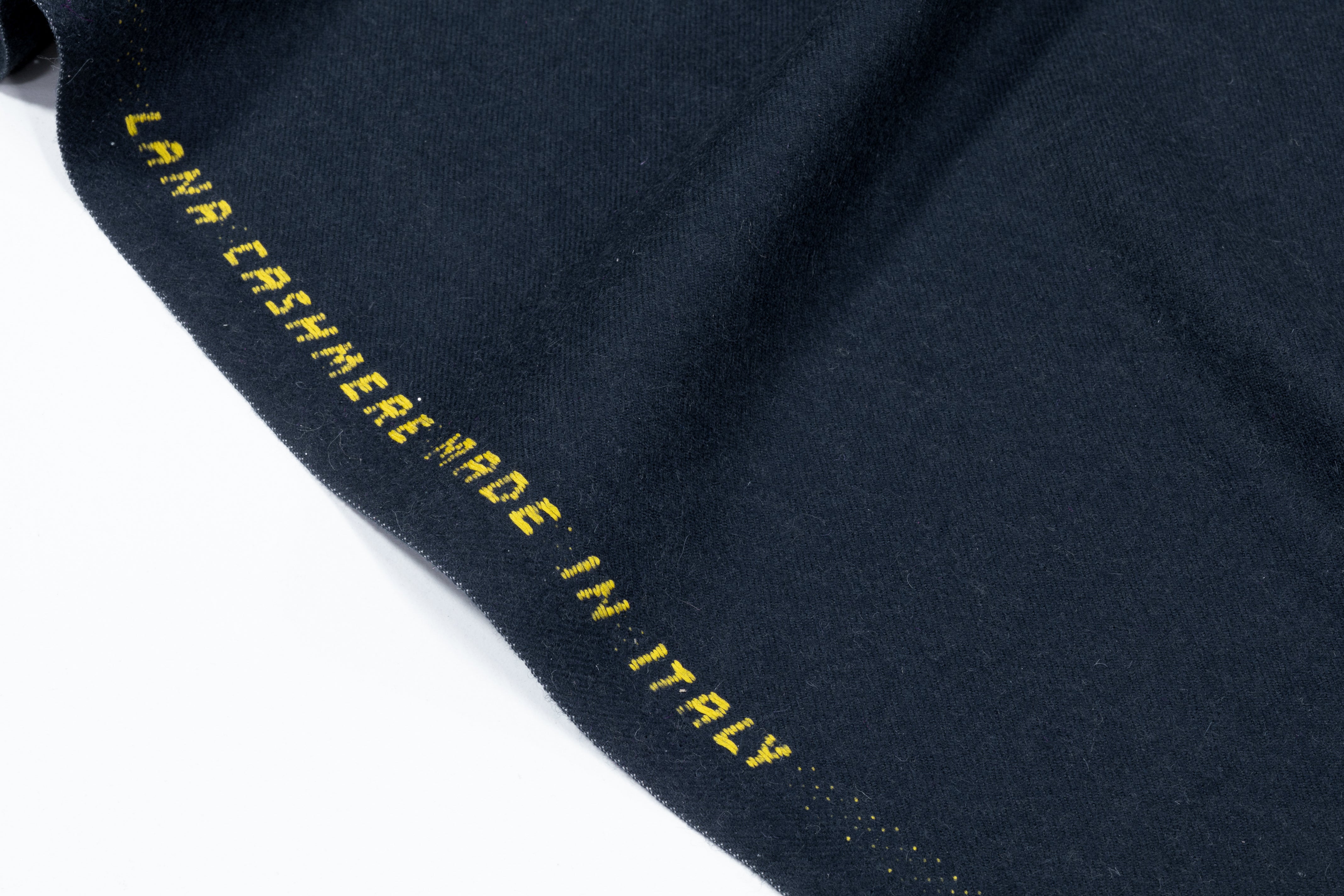 Italian Wool Cashmere Flannel - Navy Blue