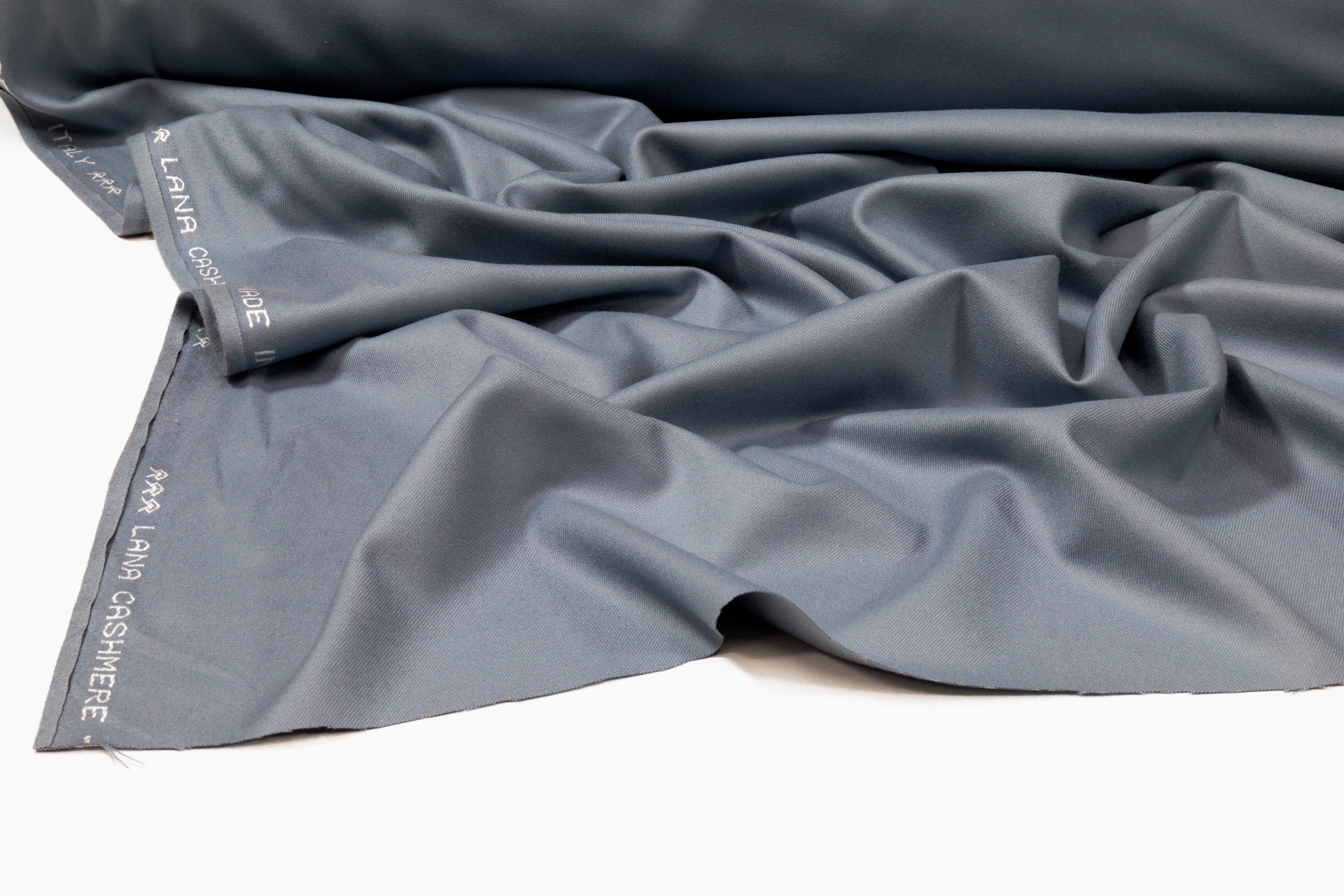 Italian Wool Cashmere Flannel - Cool Gray