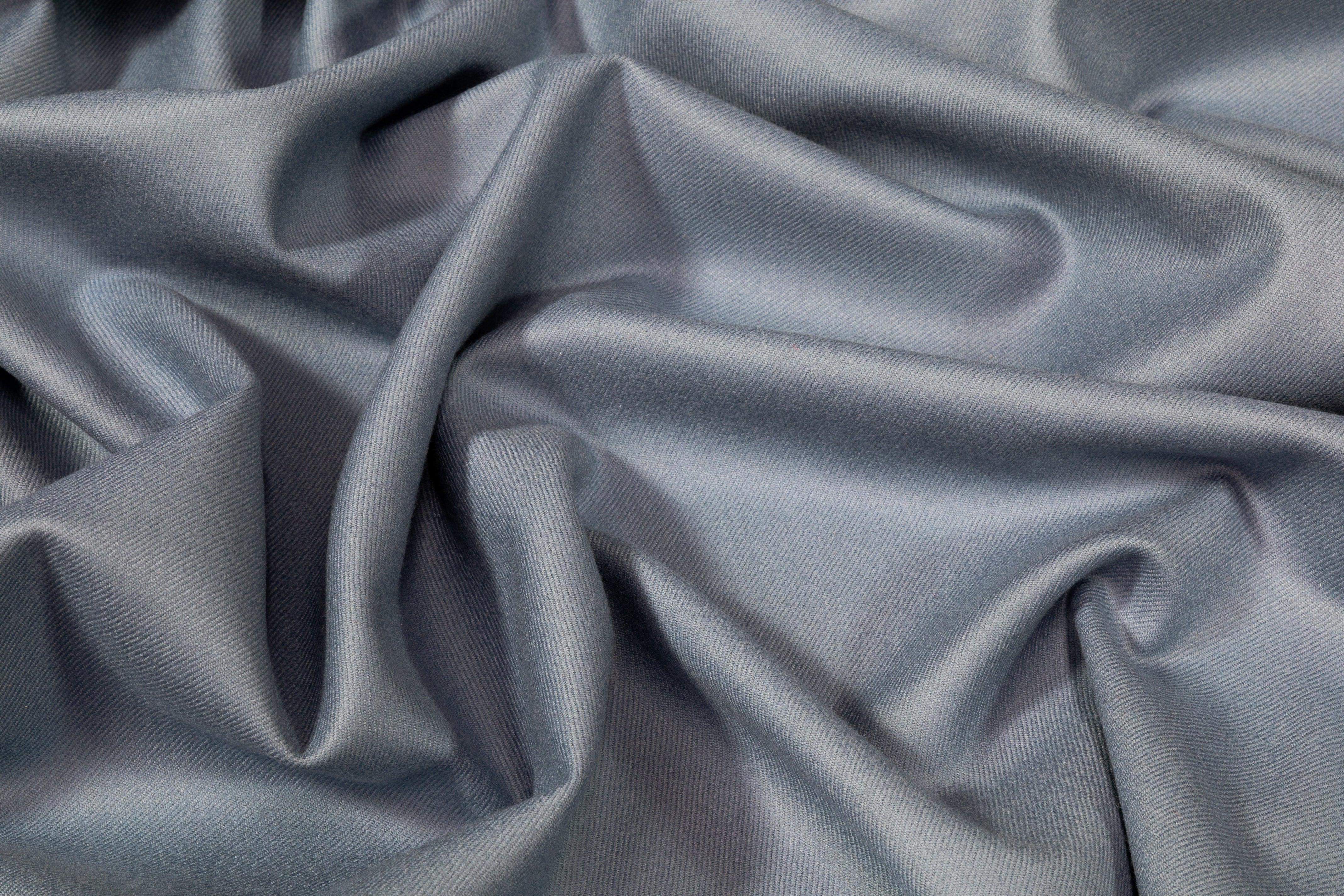 Italian Wool Cashmere Flannel - Cool Gray