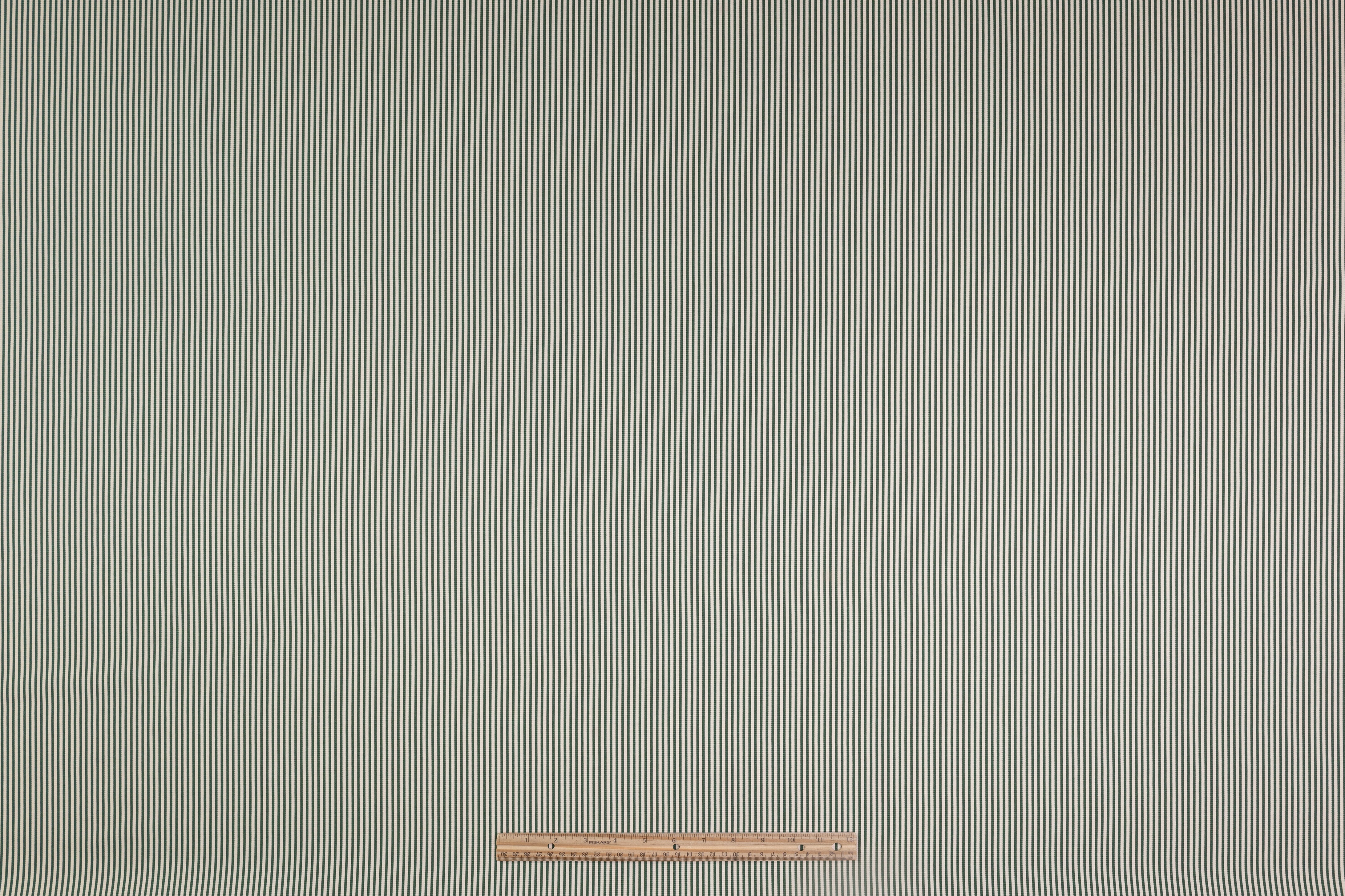 Striped Japanese Cotton Twill - Green