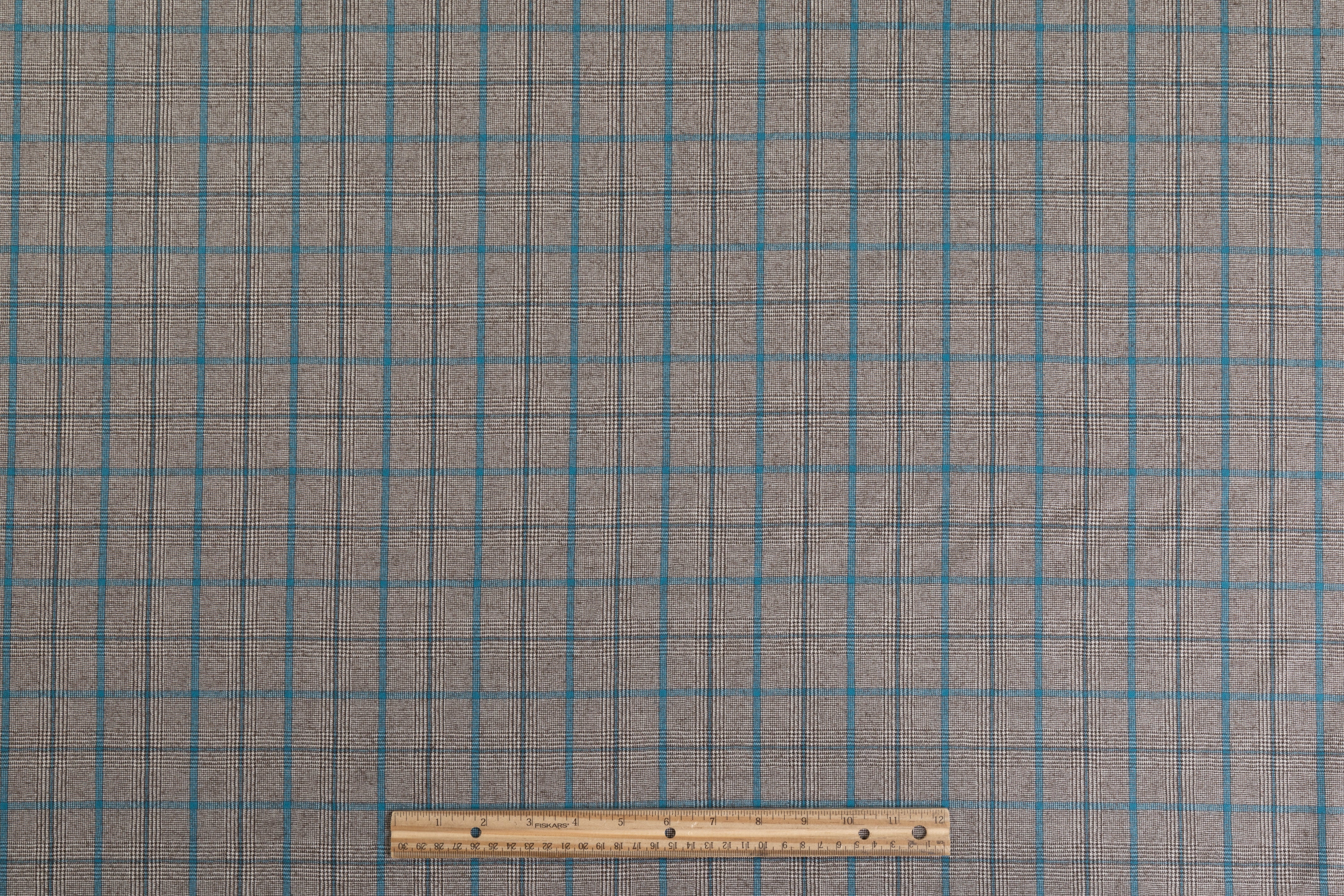 Carnet - Checked Italian Wool Suiting - Blue / Gray / Brown