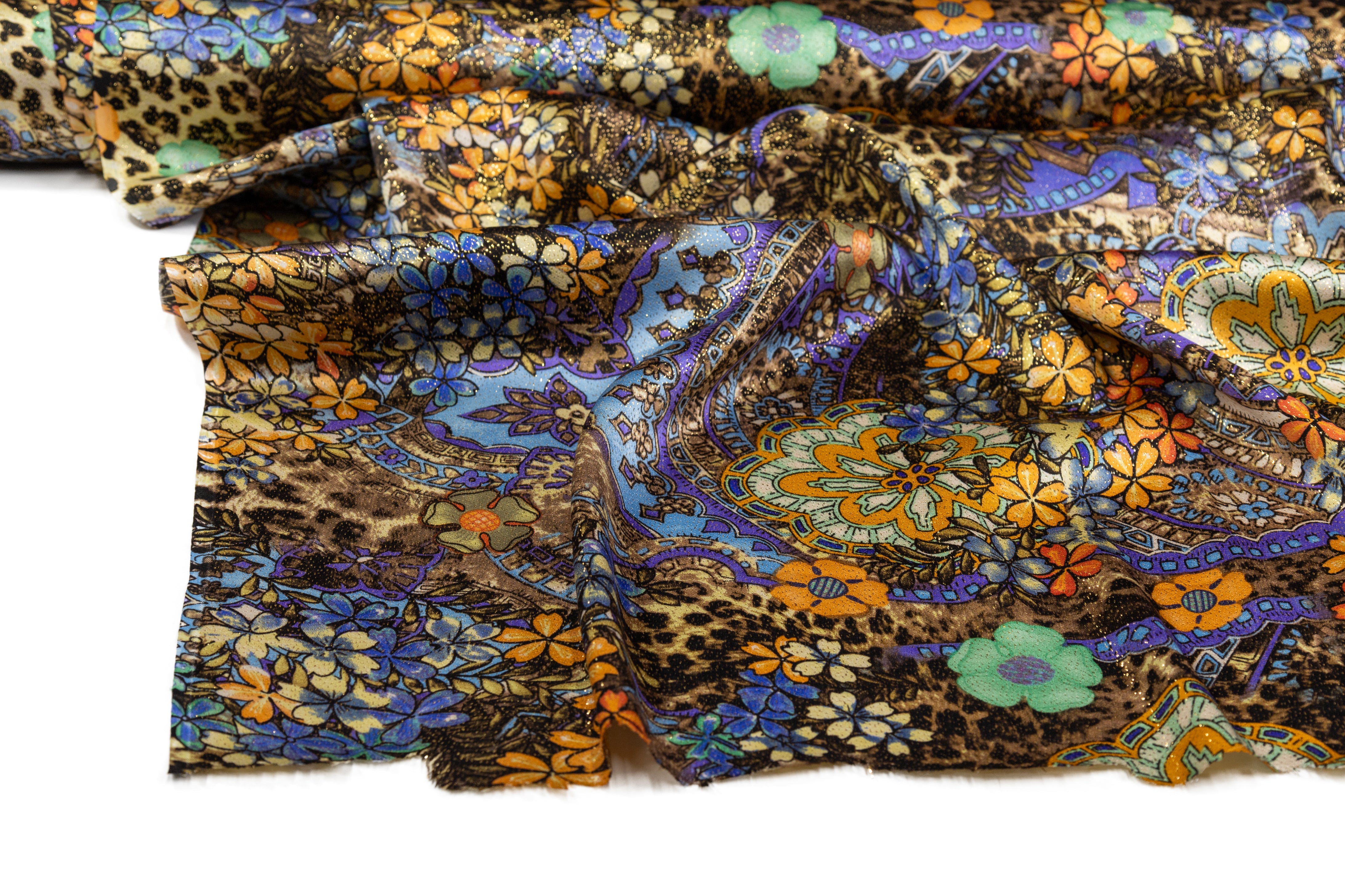 Metallic Silk Charmeuse - Multicolor