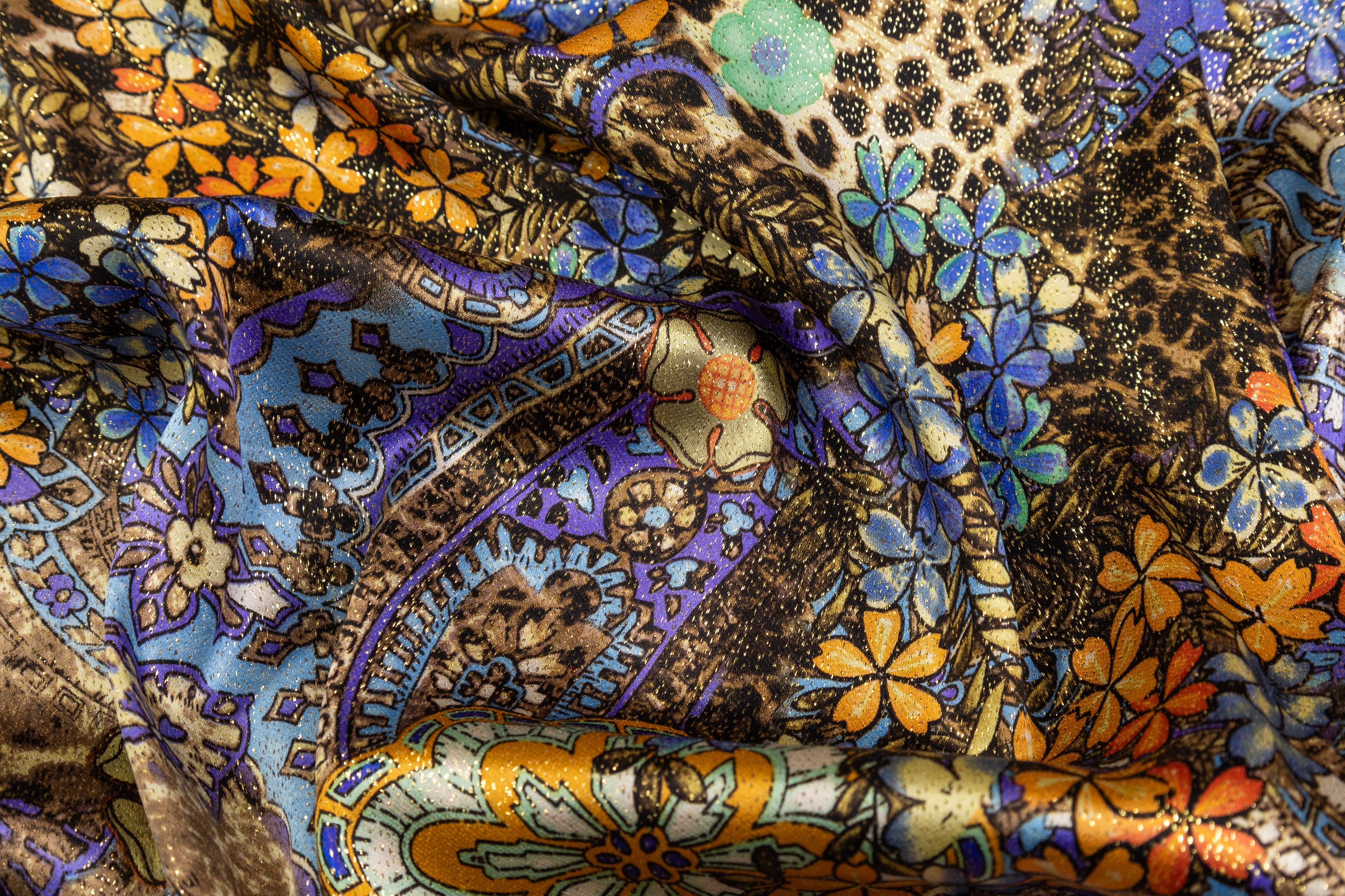 Metallic Silk Charmeuse - Multicolor