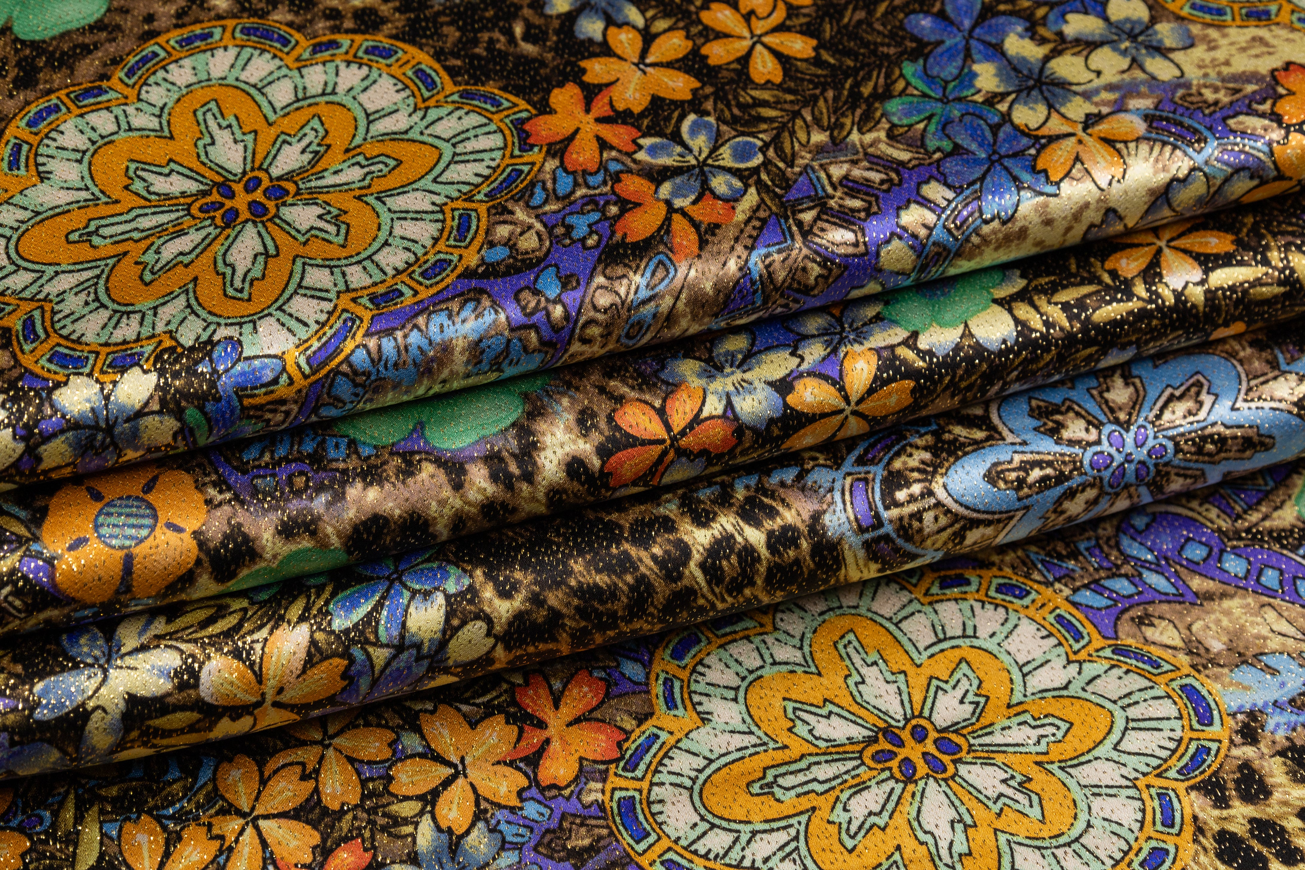 Metallic Silk Charmeuse - Multicolor