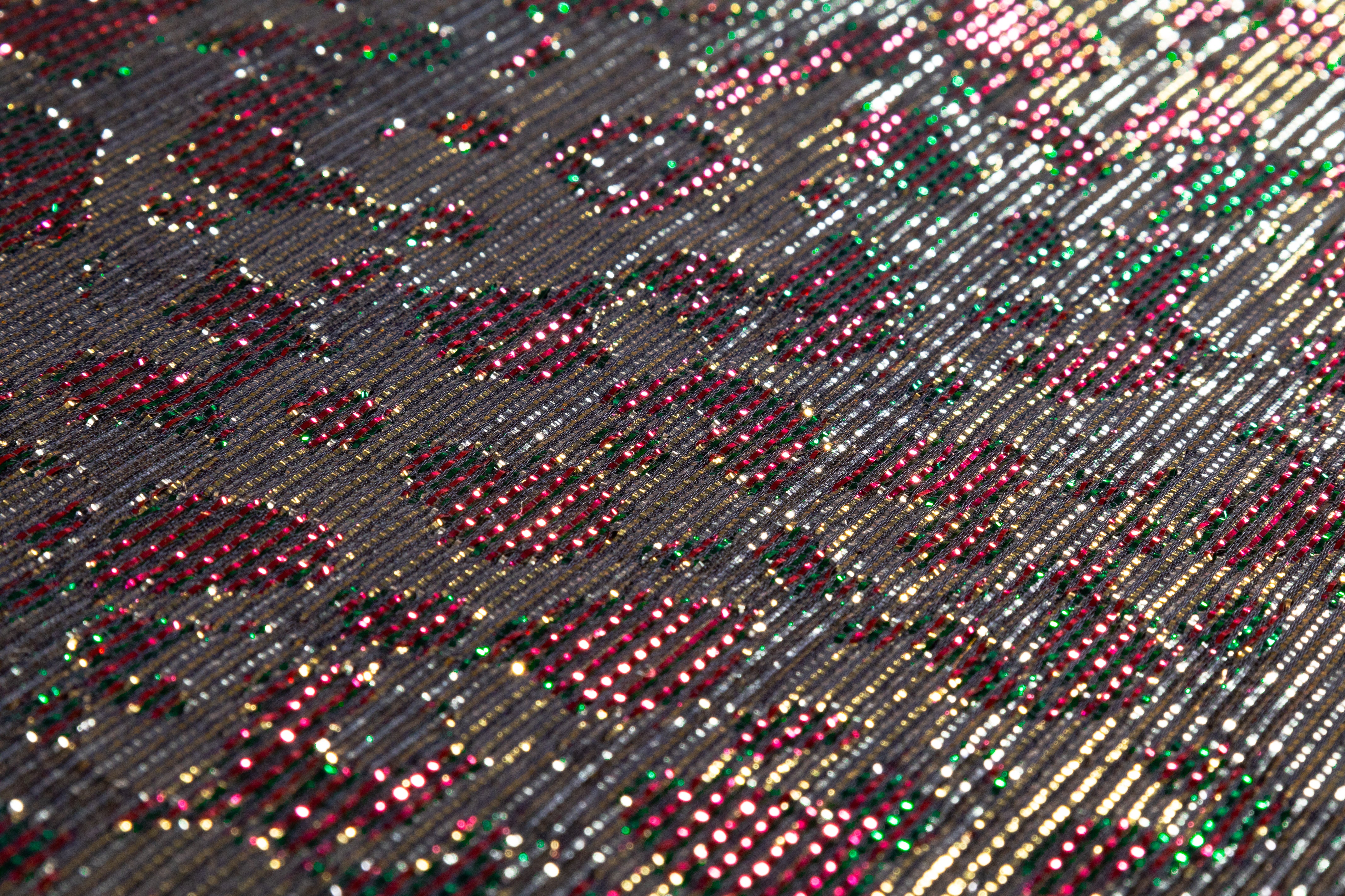 Cheetah Silk Lamé - Platinum / Fuchsia / Green