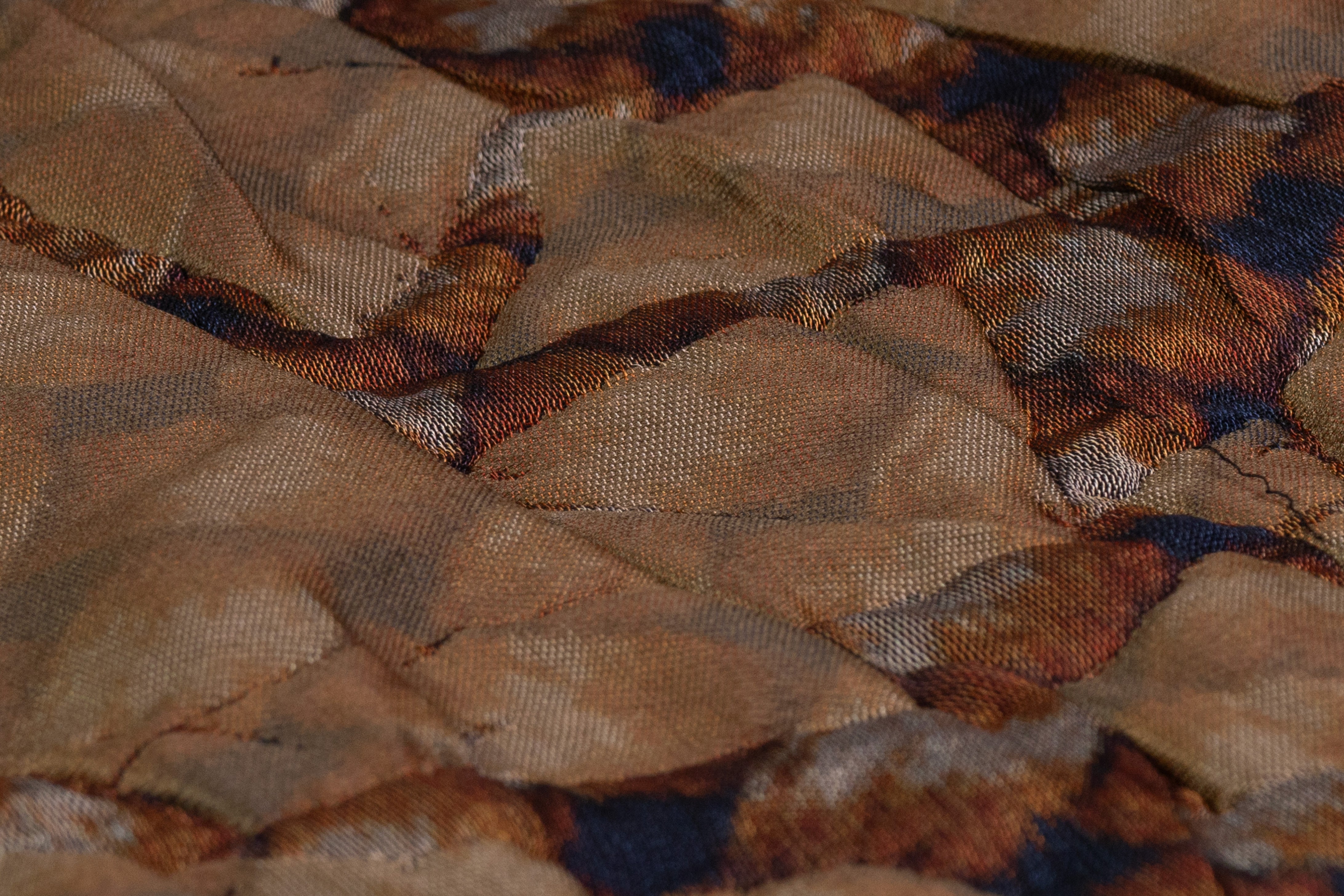 Armani - Abstract Italian Quilted Brocade - Brown