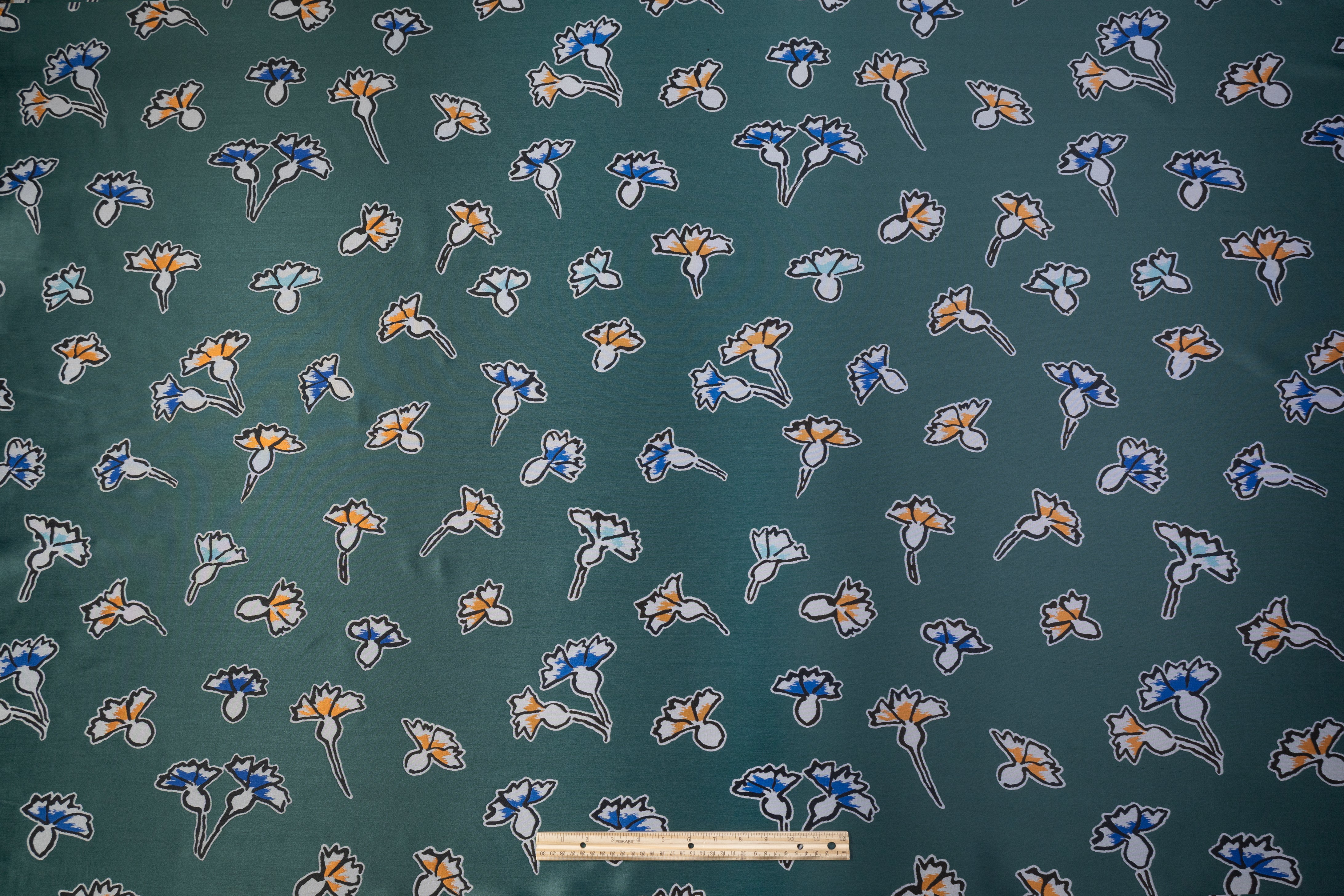 Abstract Italian Brocade - Green