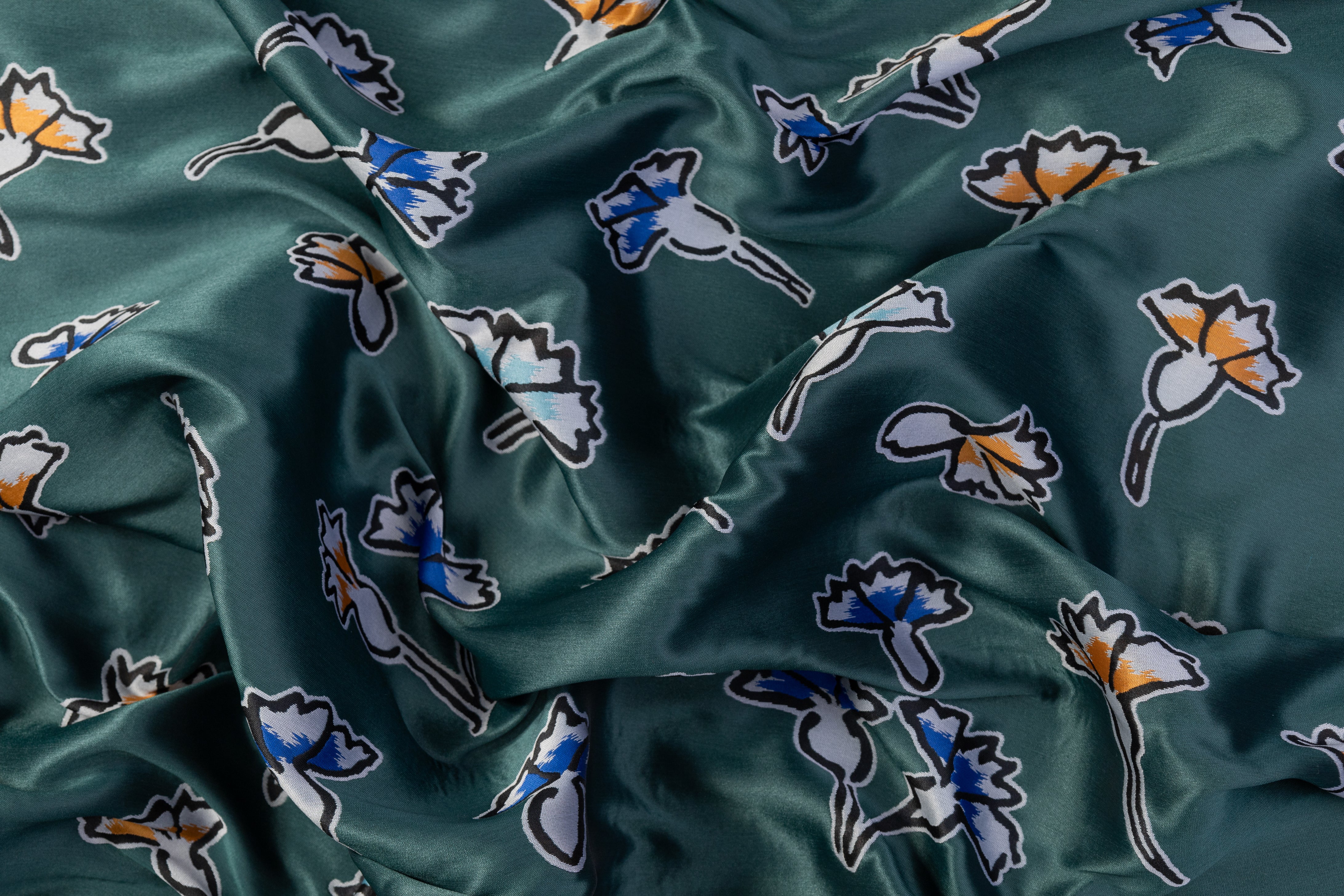 Abstract Italian Brocade - Green