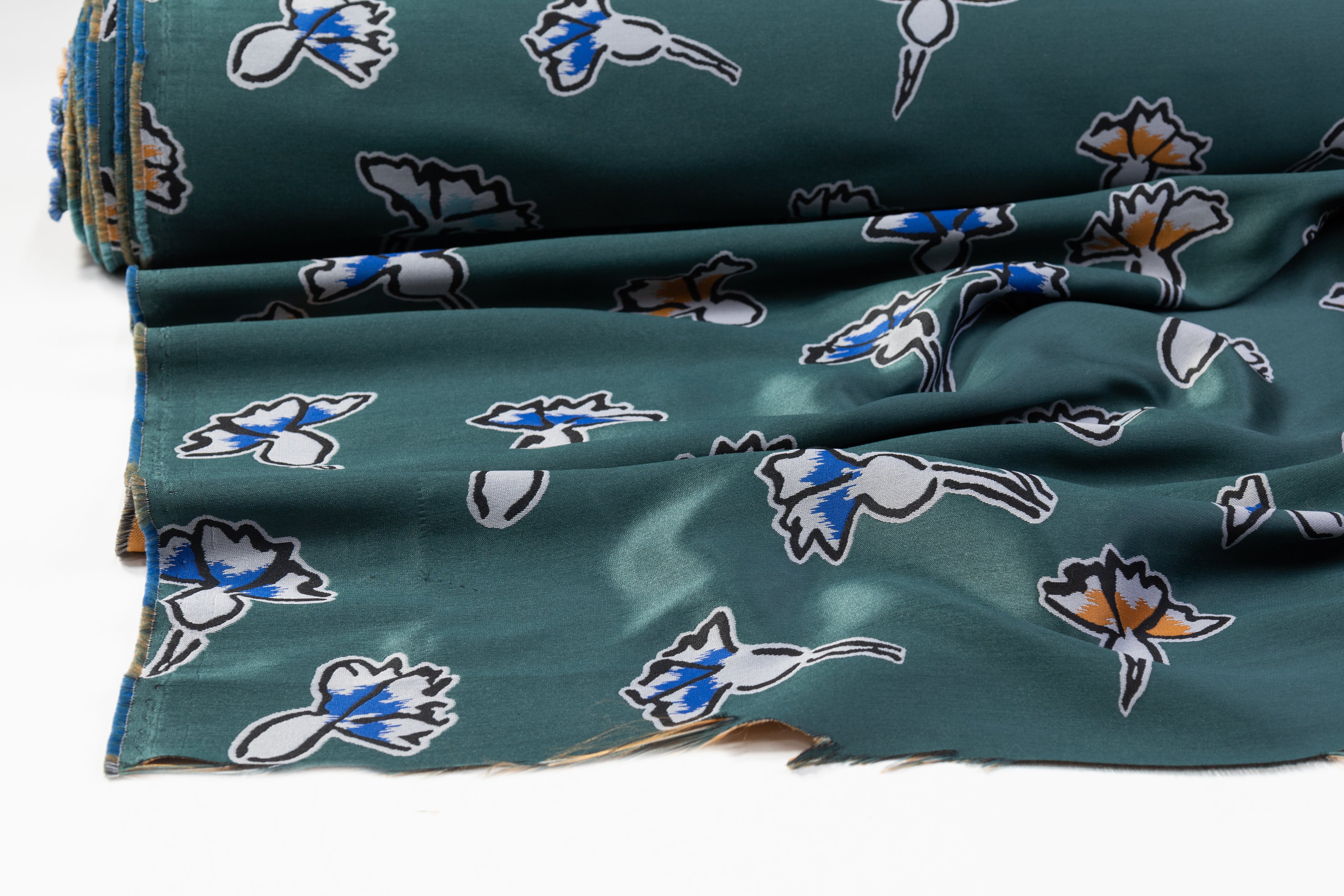 Abstract Italian Brocade - Green