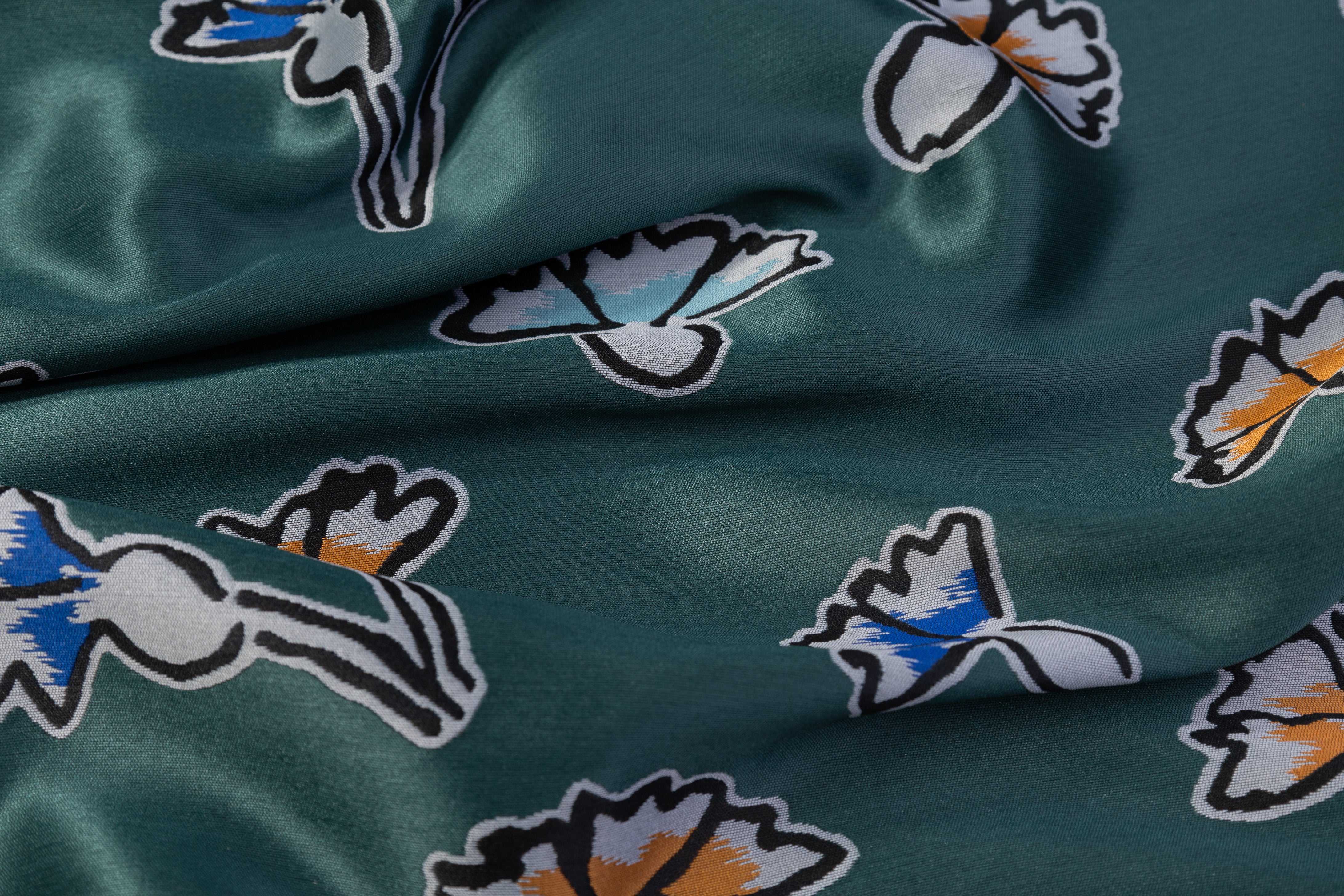 Abstract Italian Brocade - Green