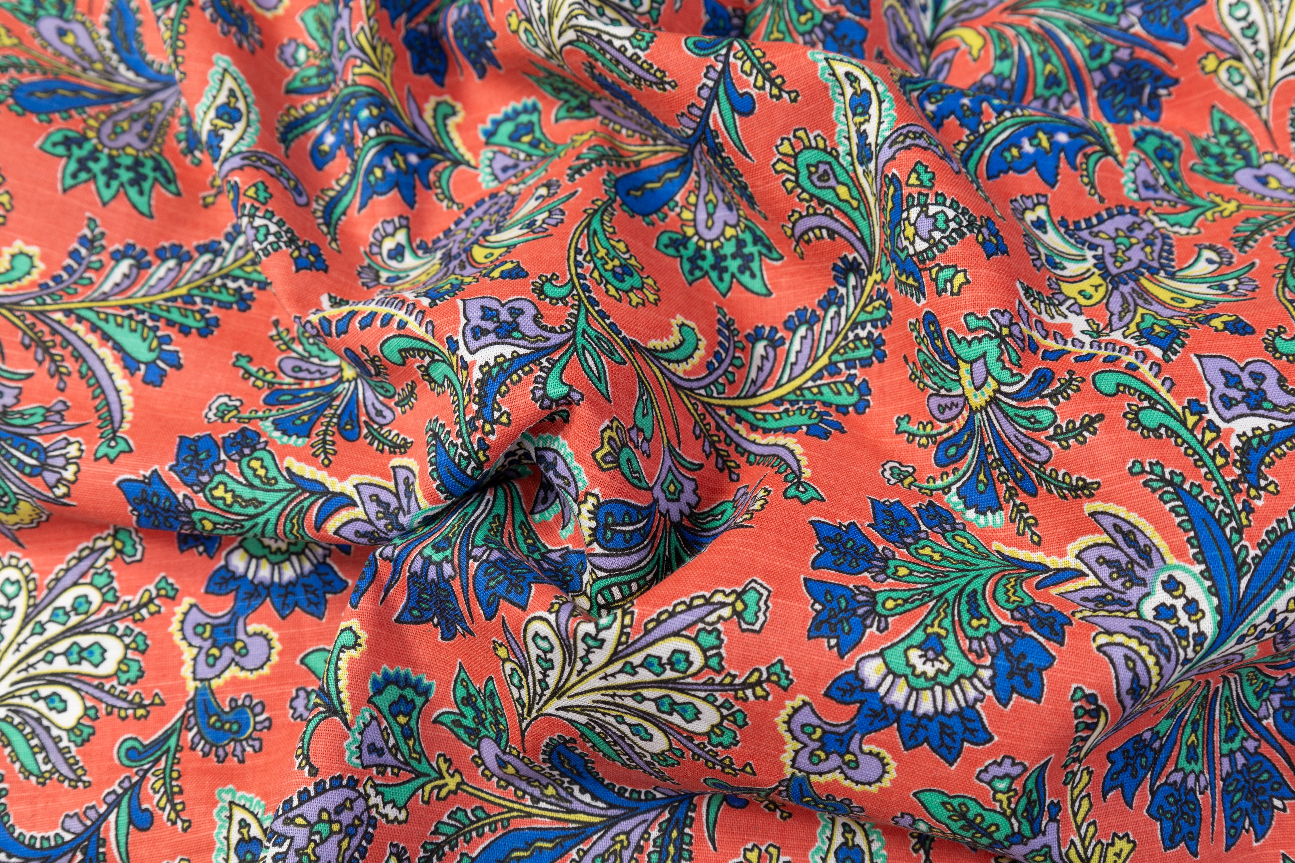 Floral Italian Linen - Multicolor