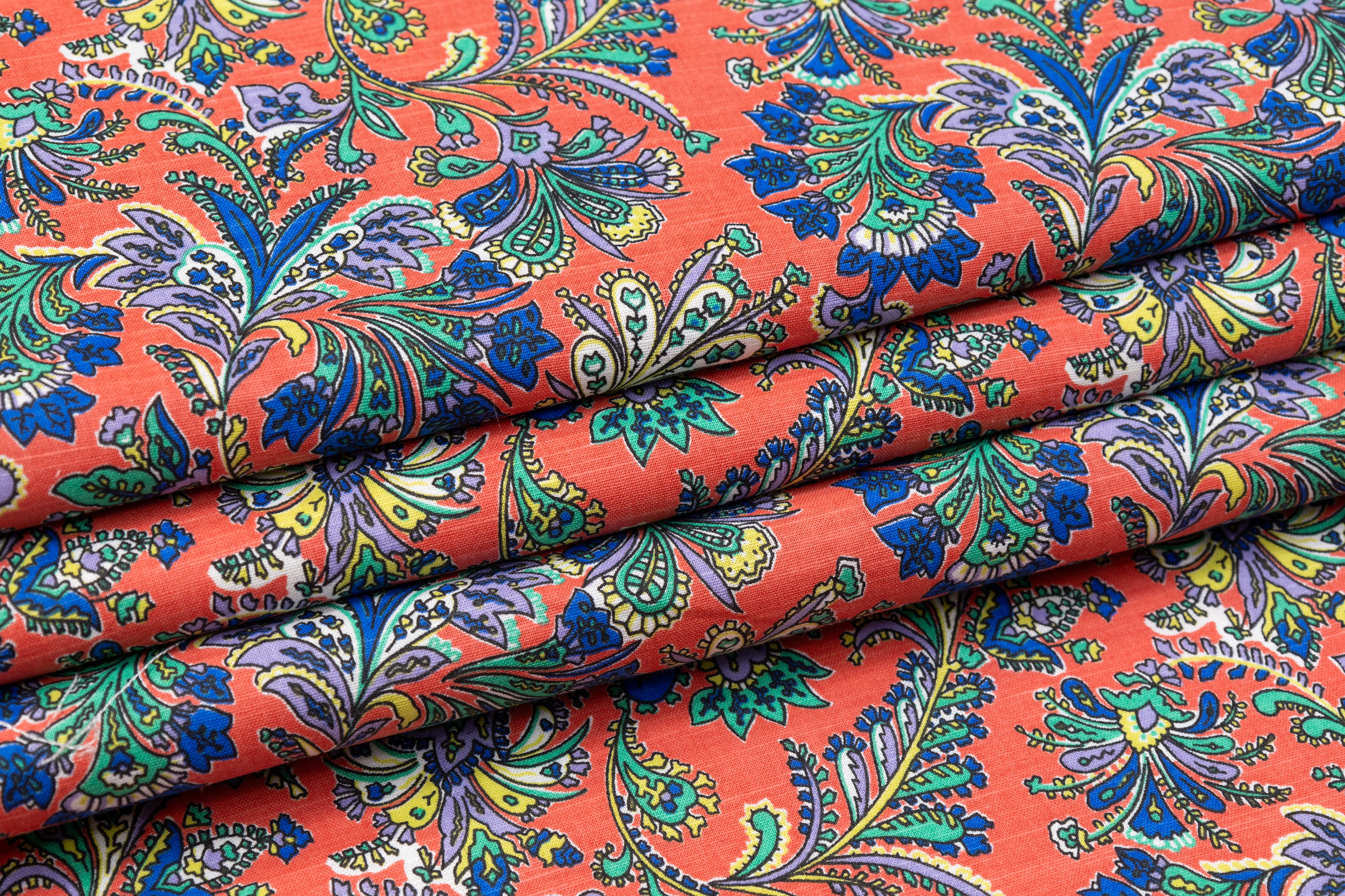 Floral Italian Linen - Multicolor