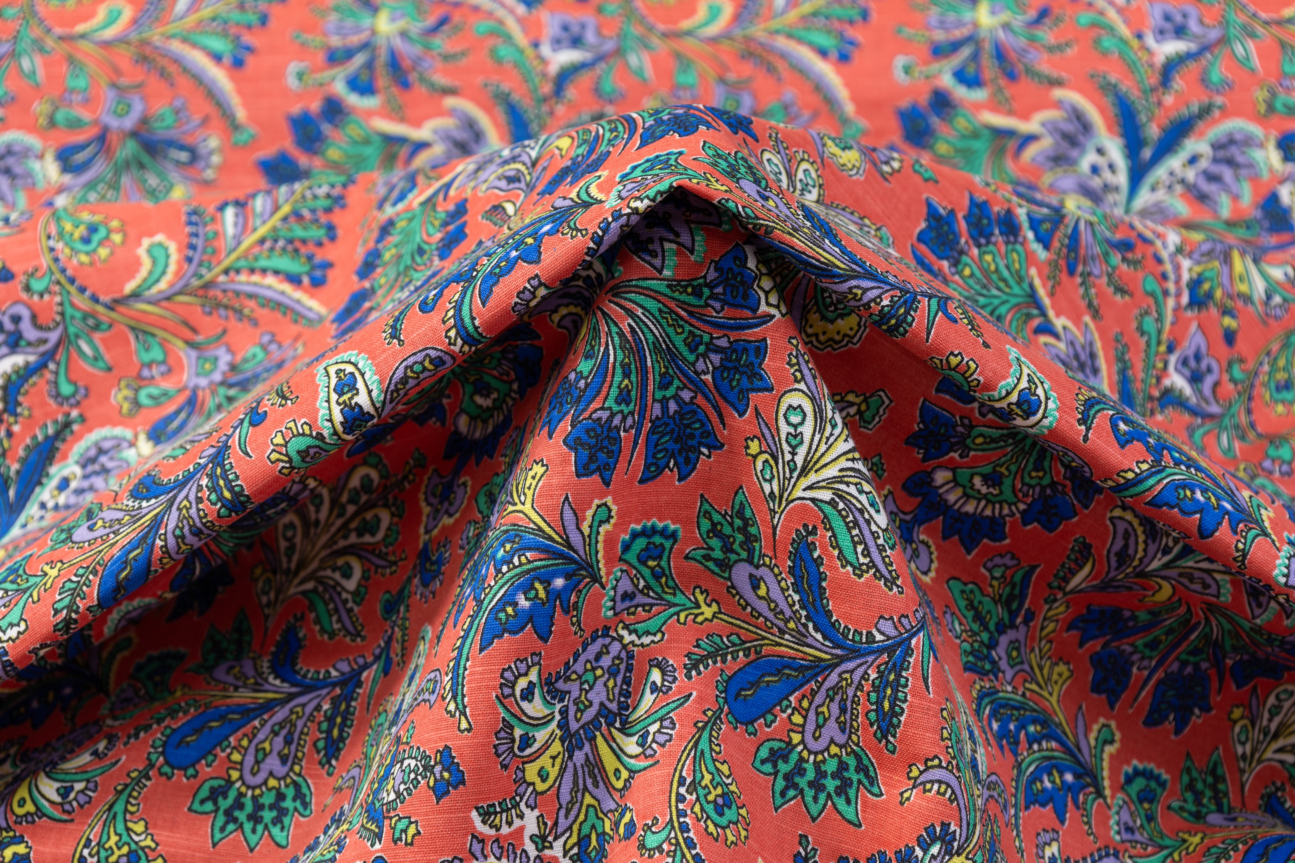 Floral Italian Linen - Multicolor