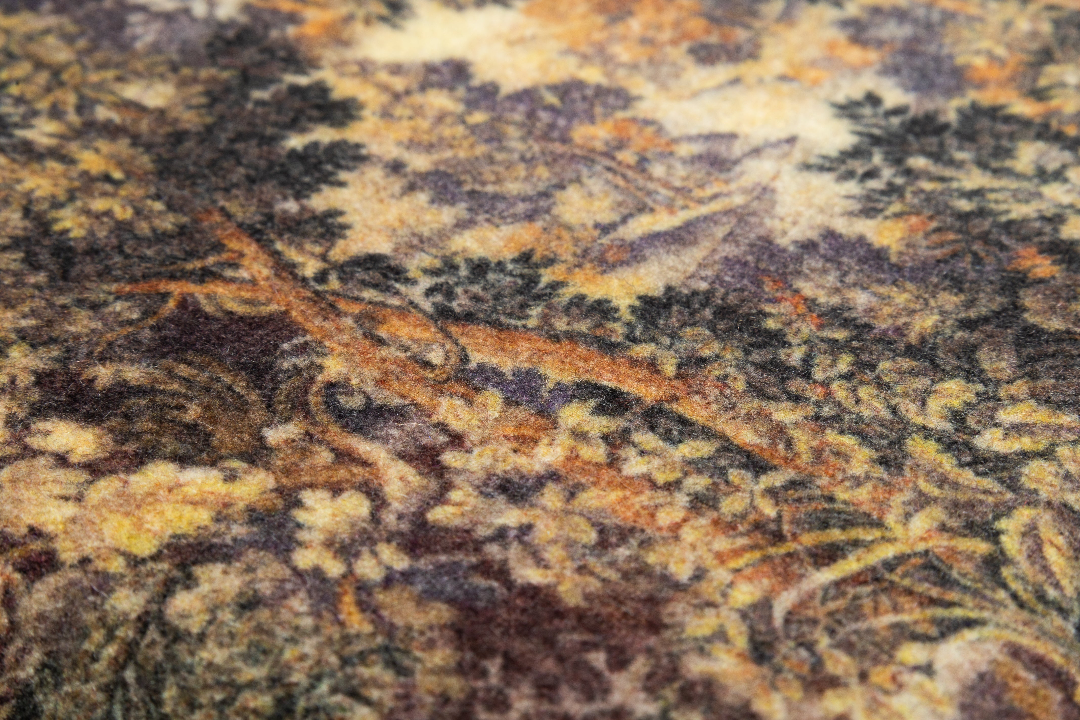 Toile Printed Italian Wool Blend - Brown