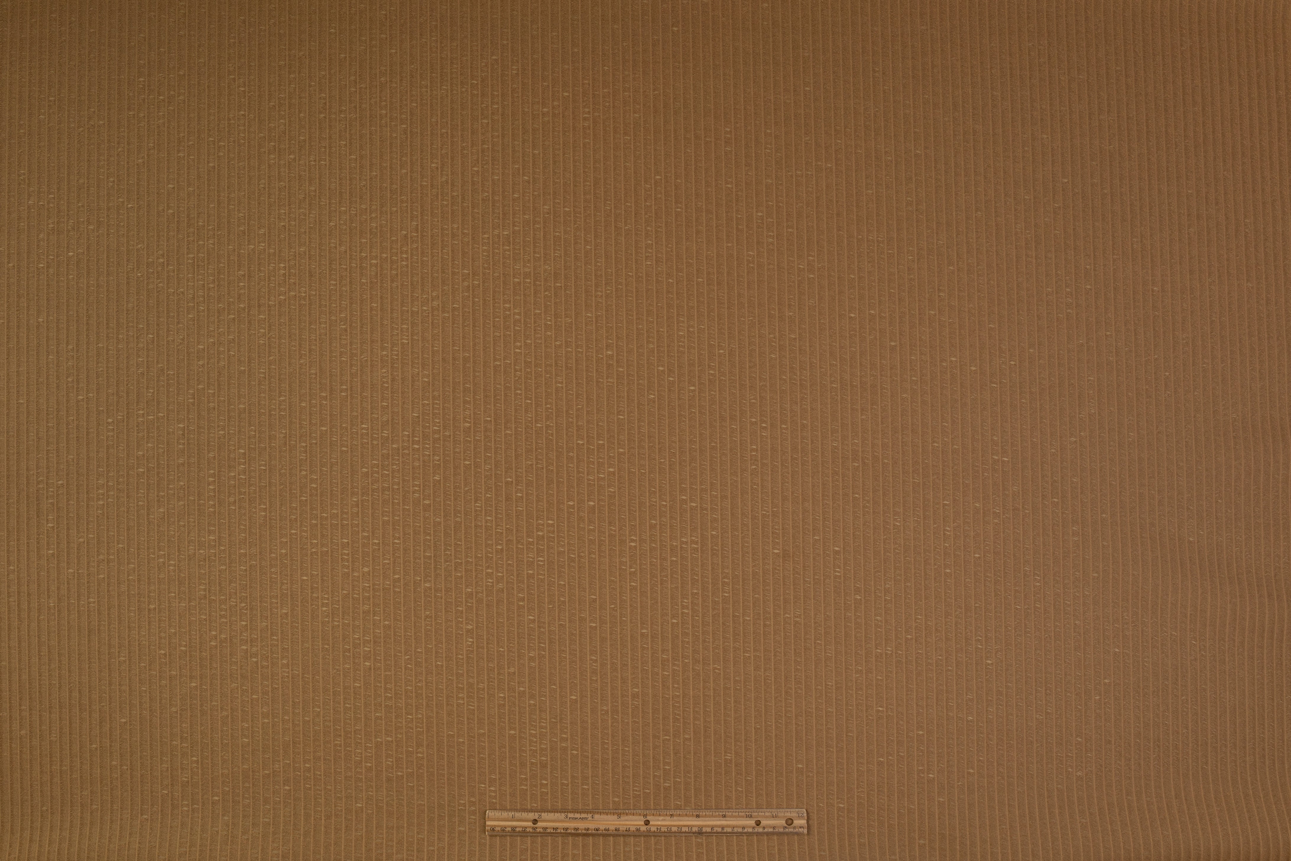 Novelty Corded Silk Viscose Blend - Tan