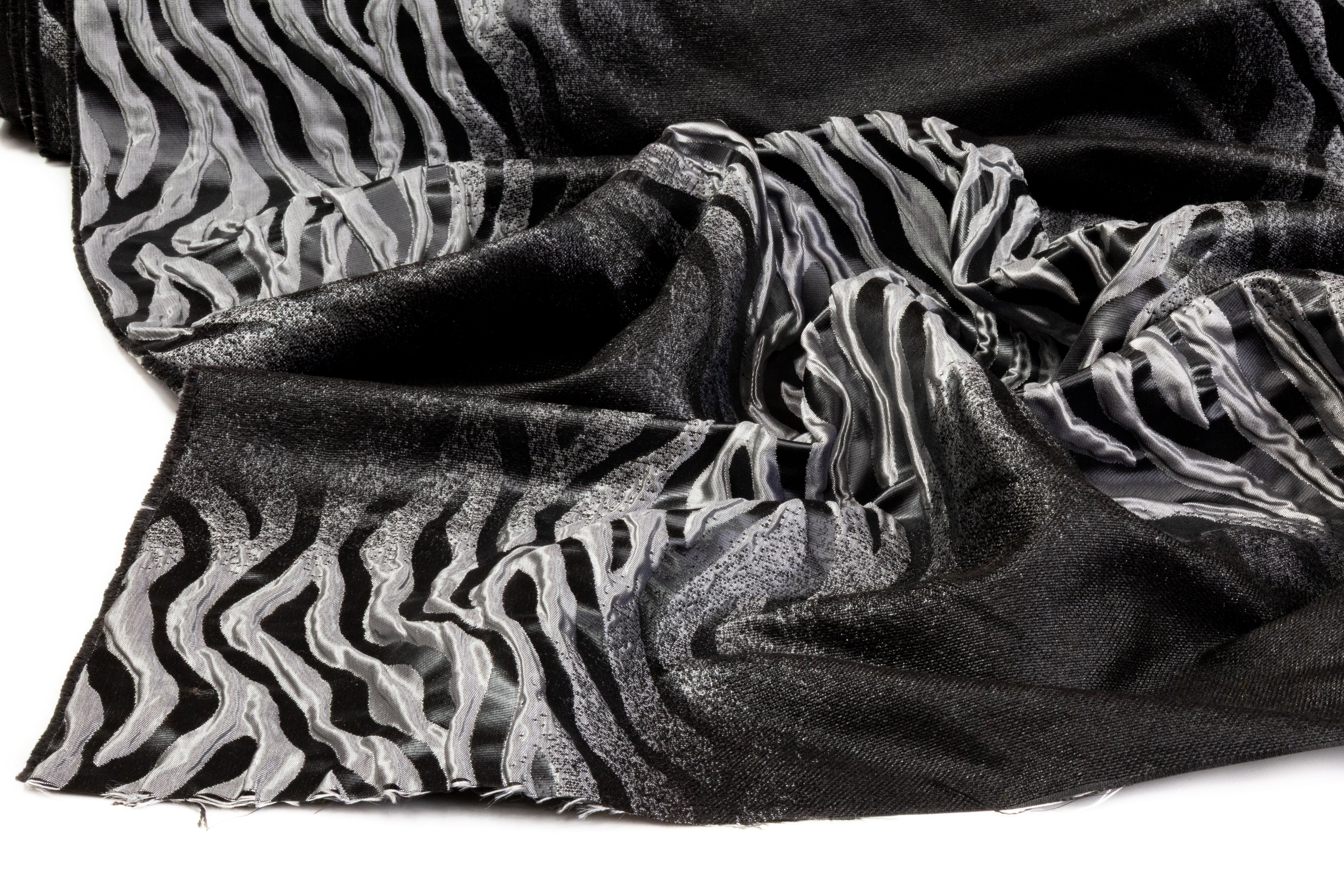 Armani - Abstract Italian Brocade - Black / Gray