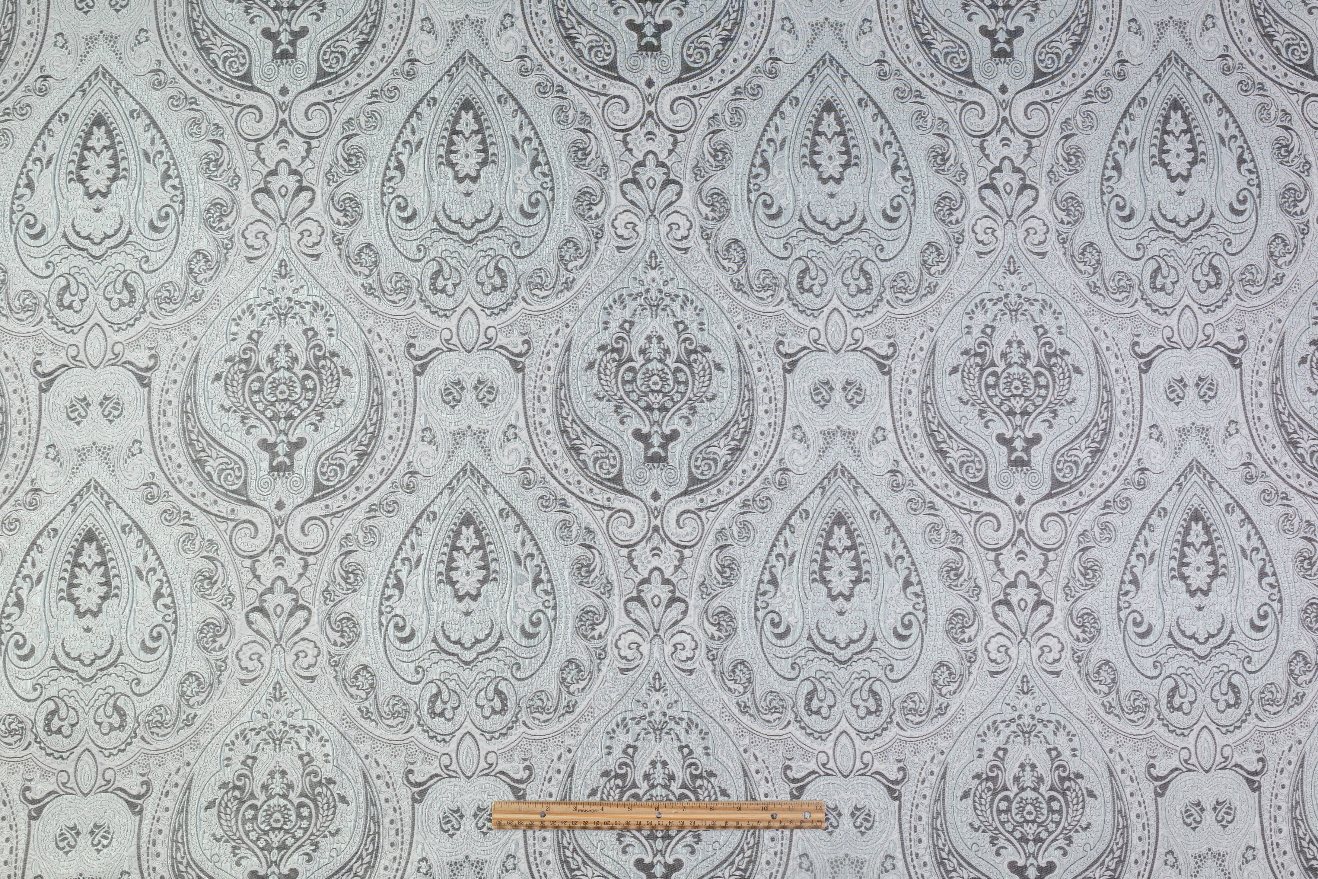 Damask Italian Brocade - Icy Blue