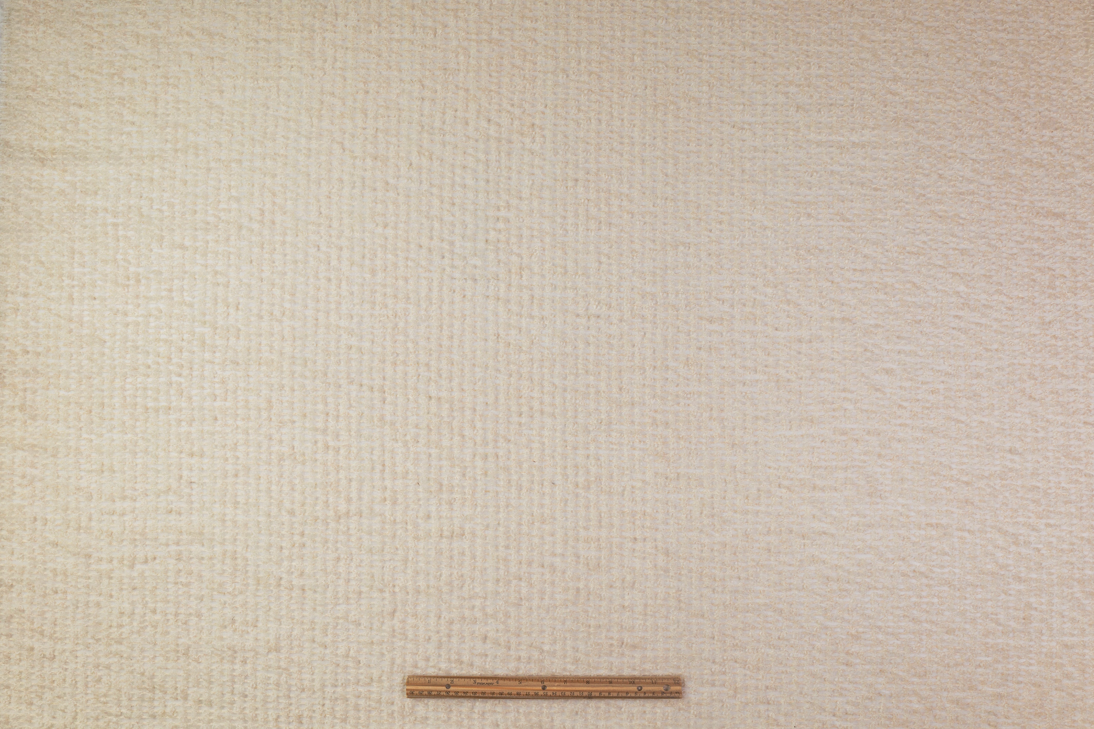 Italian Silk and Alpaca Wool Organza Bouclé - Ivory