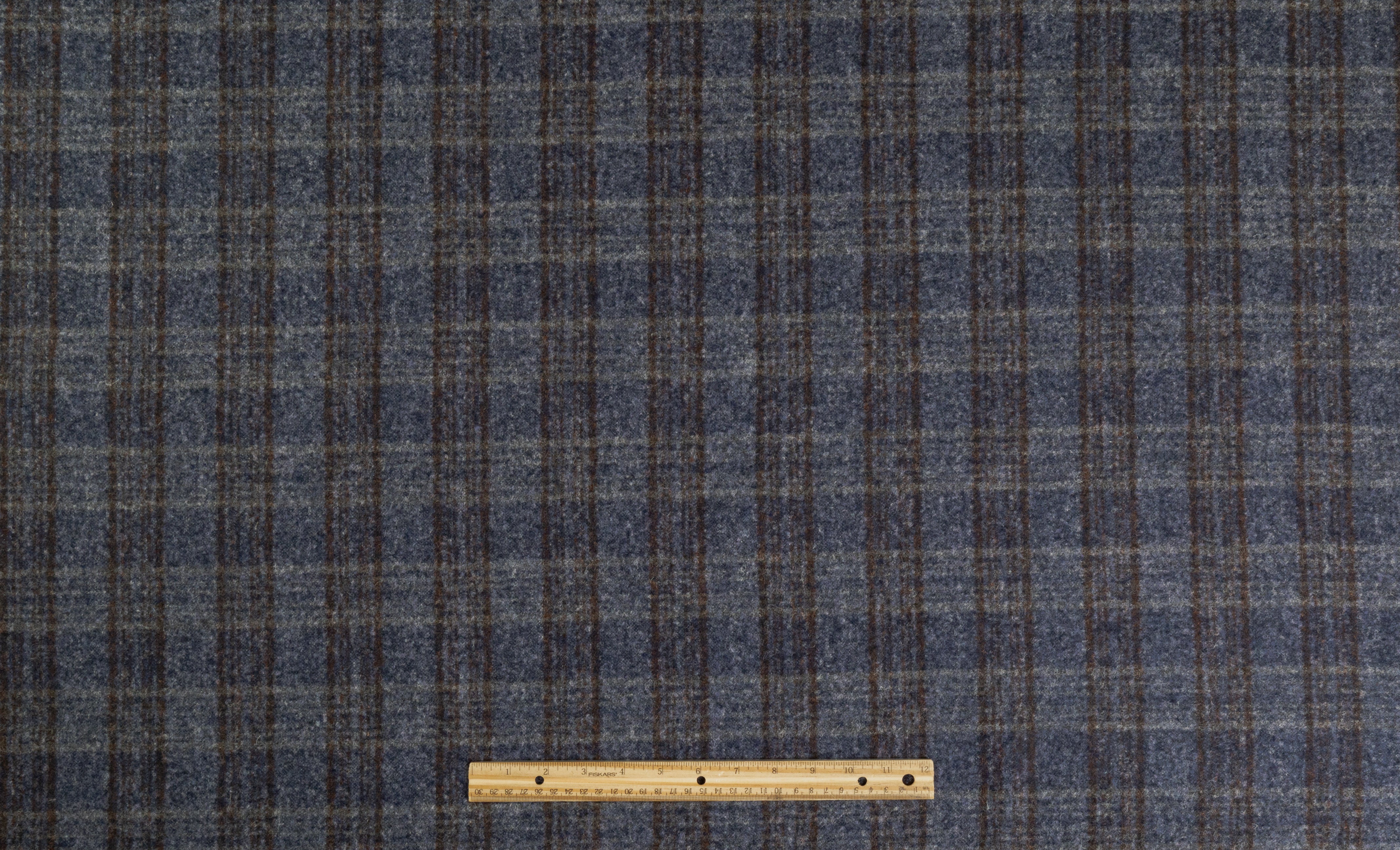 Ferla - Italian Alpaca Wool Blend - Stormy Blue / Brown