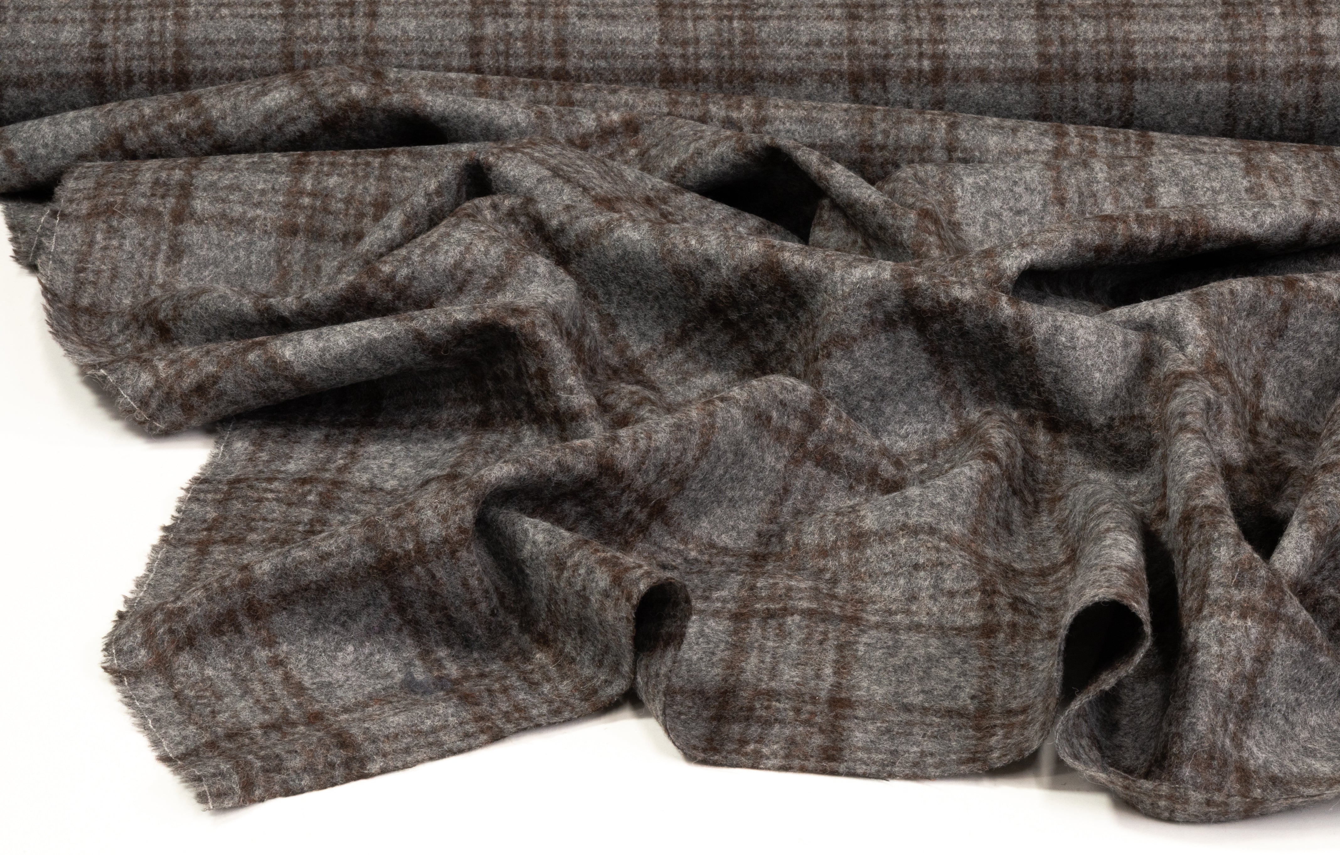 Ferla - Italian Alpaca Wool Blend - Gray / Brown