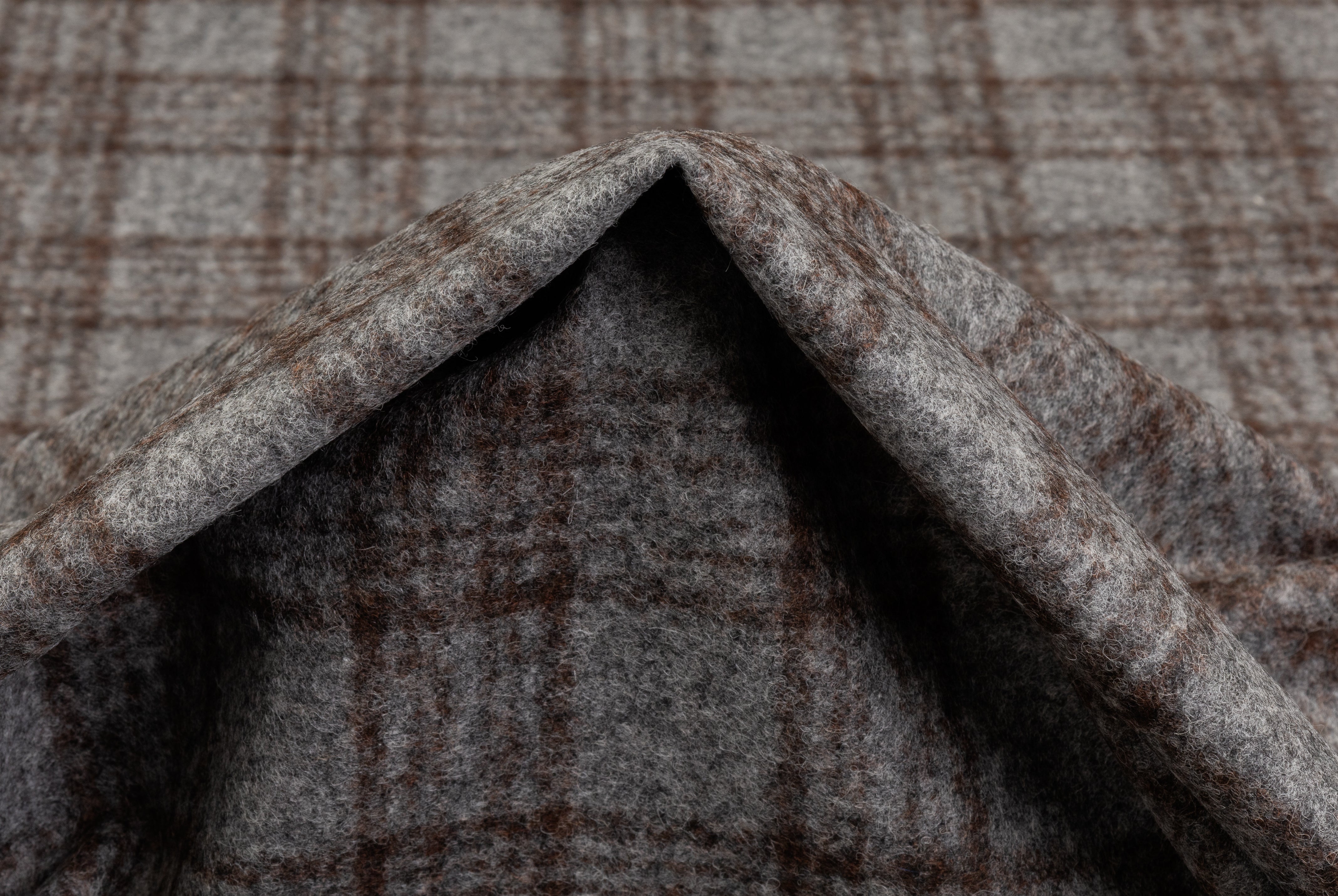 Ferla - Italian Alpaca Wool Blend - Gray / Brown