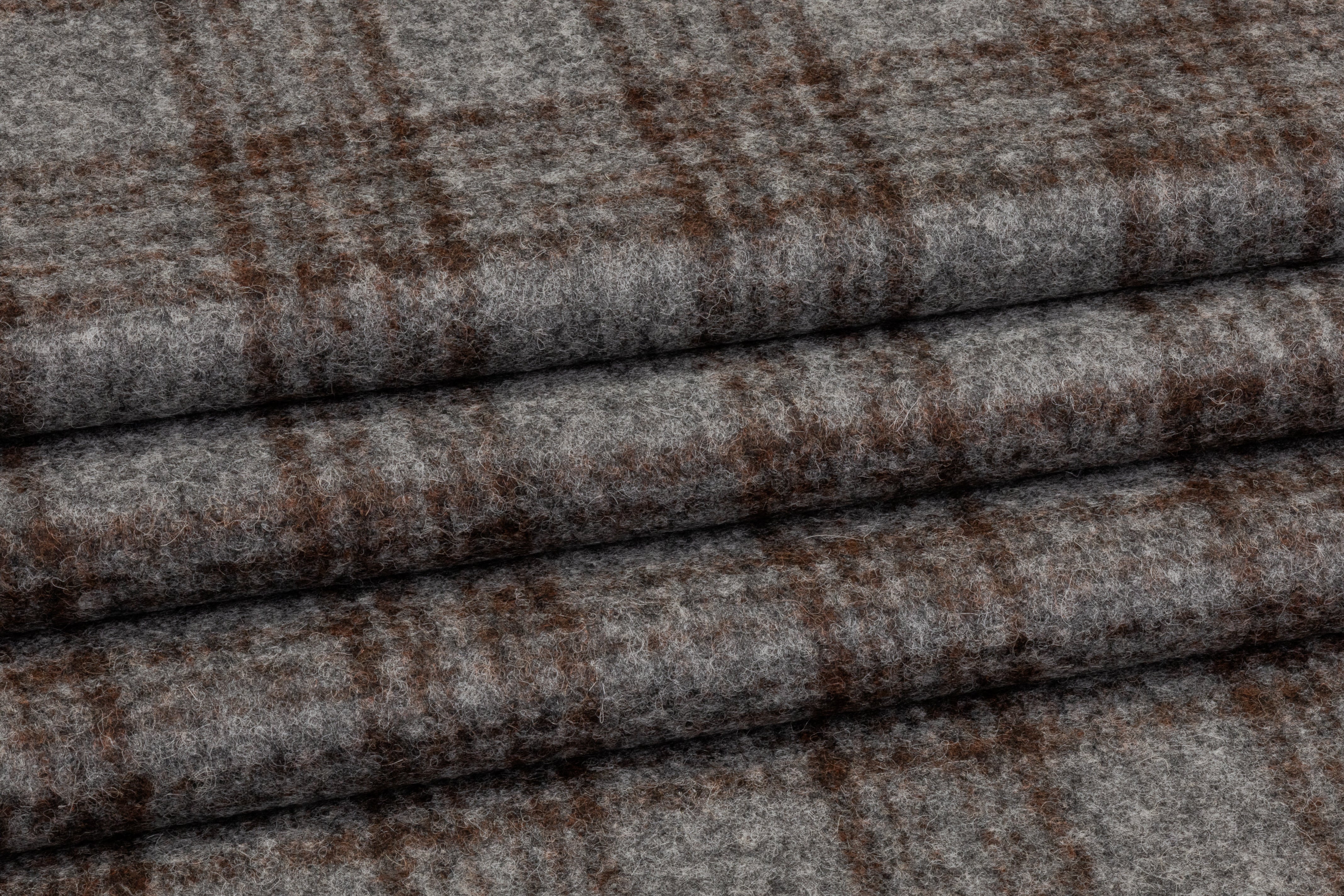 Ferla - Italian Alpaca Wool Blend - Gray / Brown
