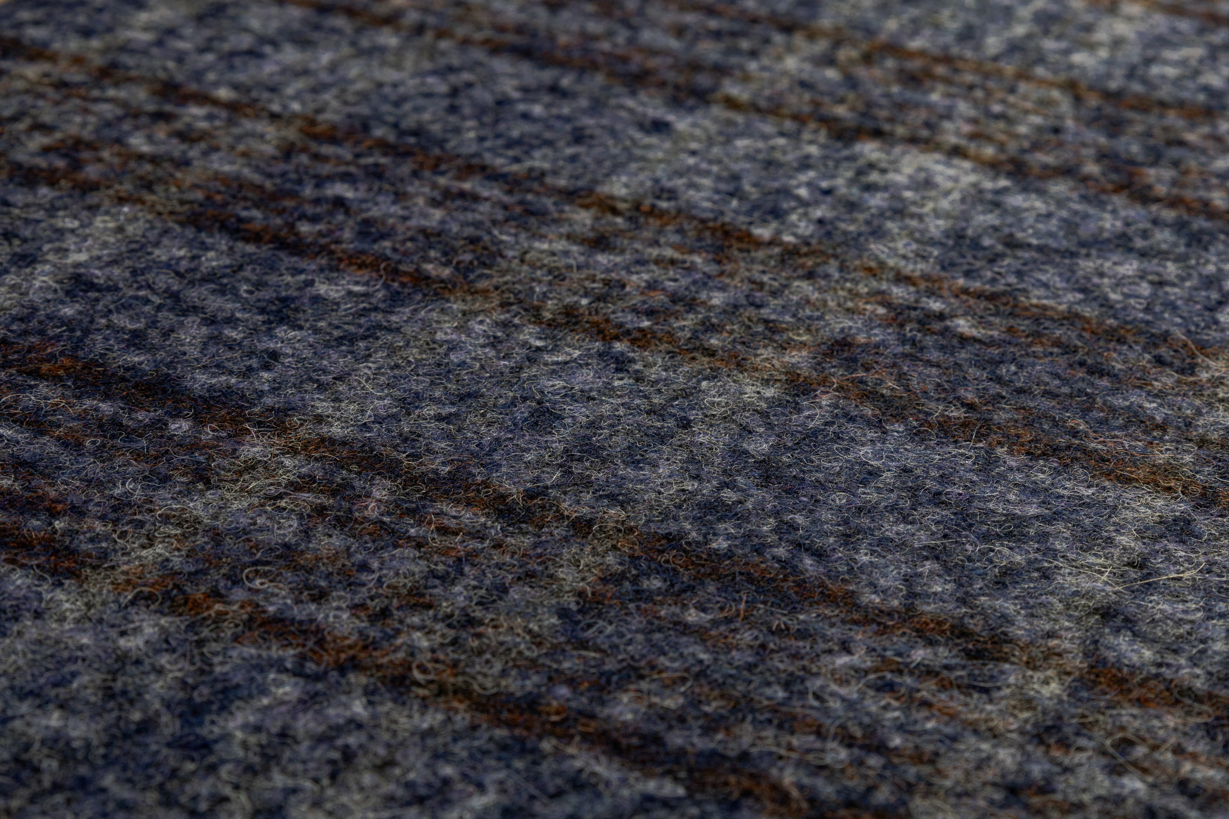 Ferla - Italian Alpaca Wool Blend - Stormy Blue / Brown