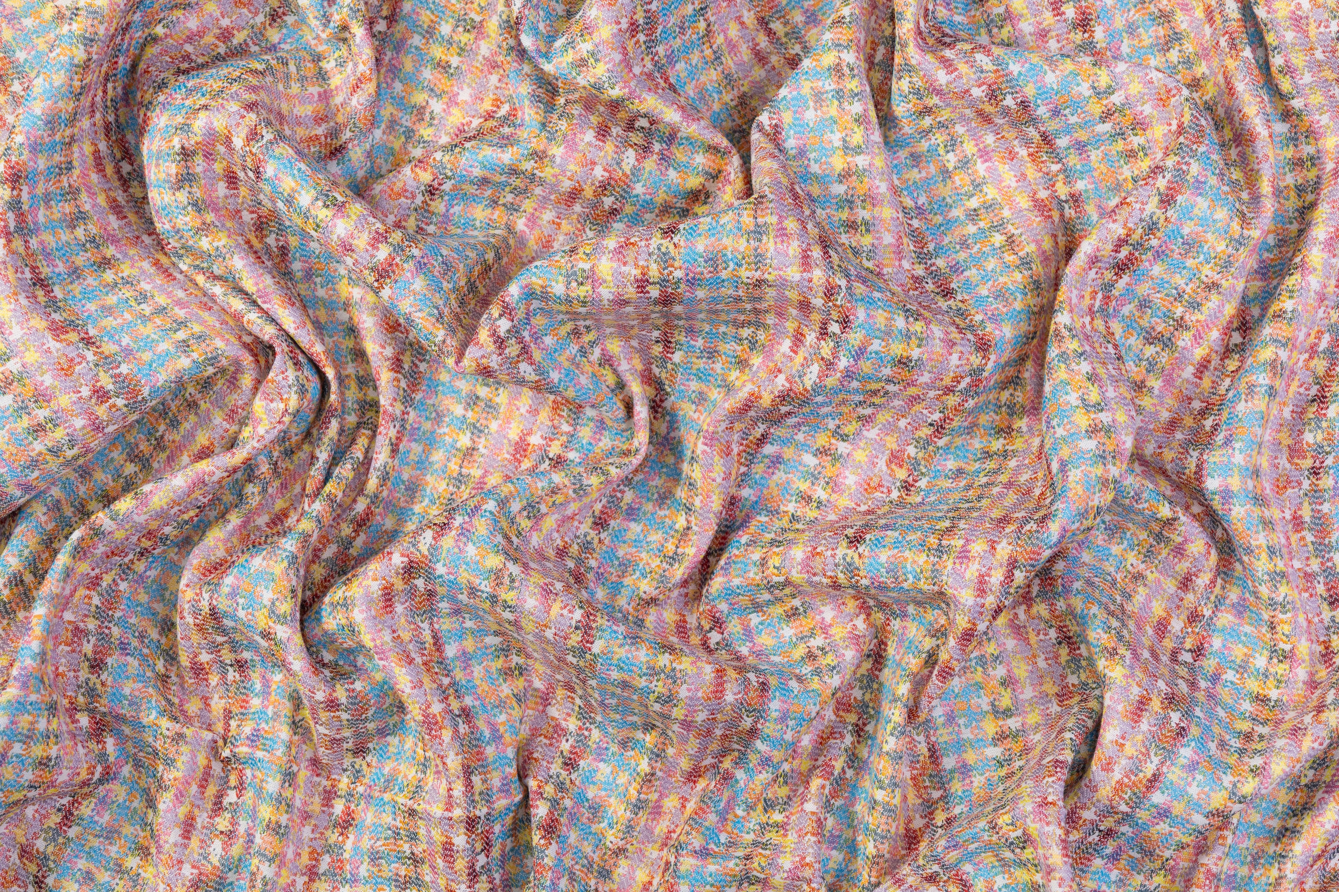 Italian Stretch Brocade - Multicolor