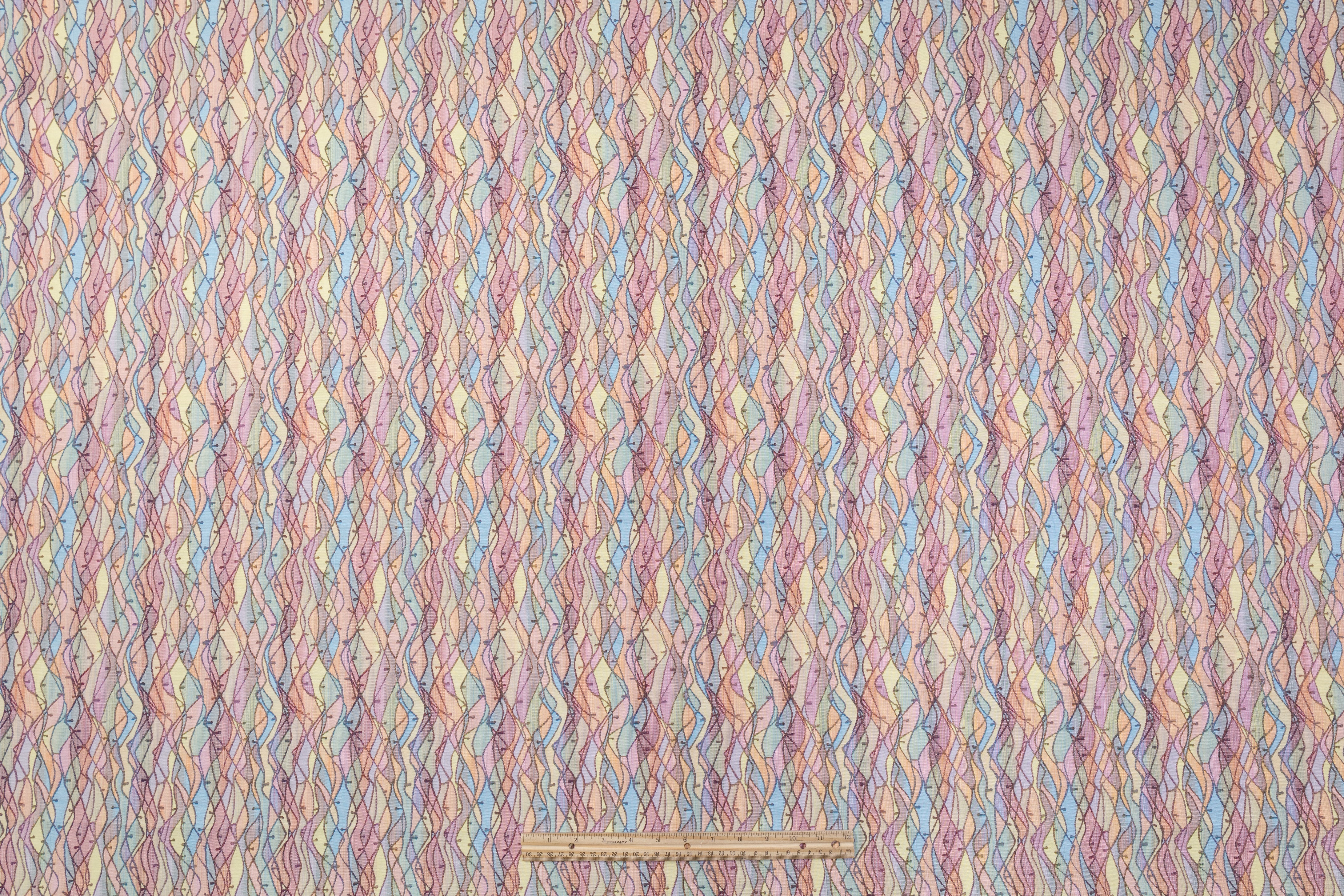 Italian Stretch Brocade - Multicolor