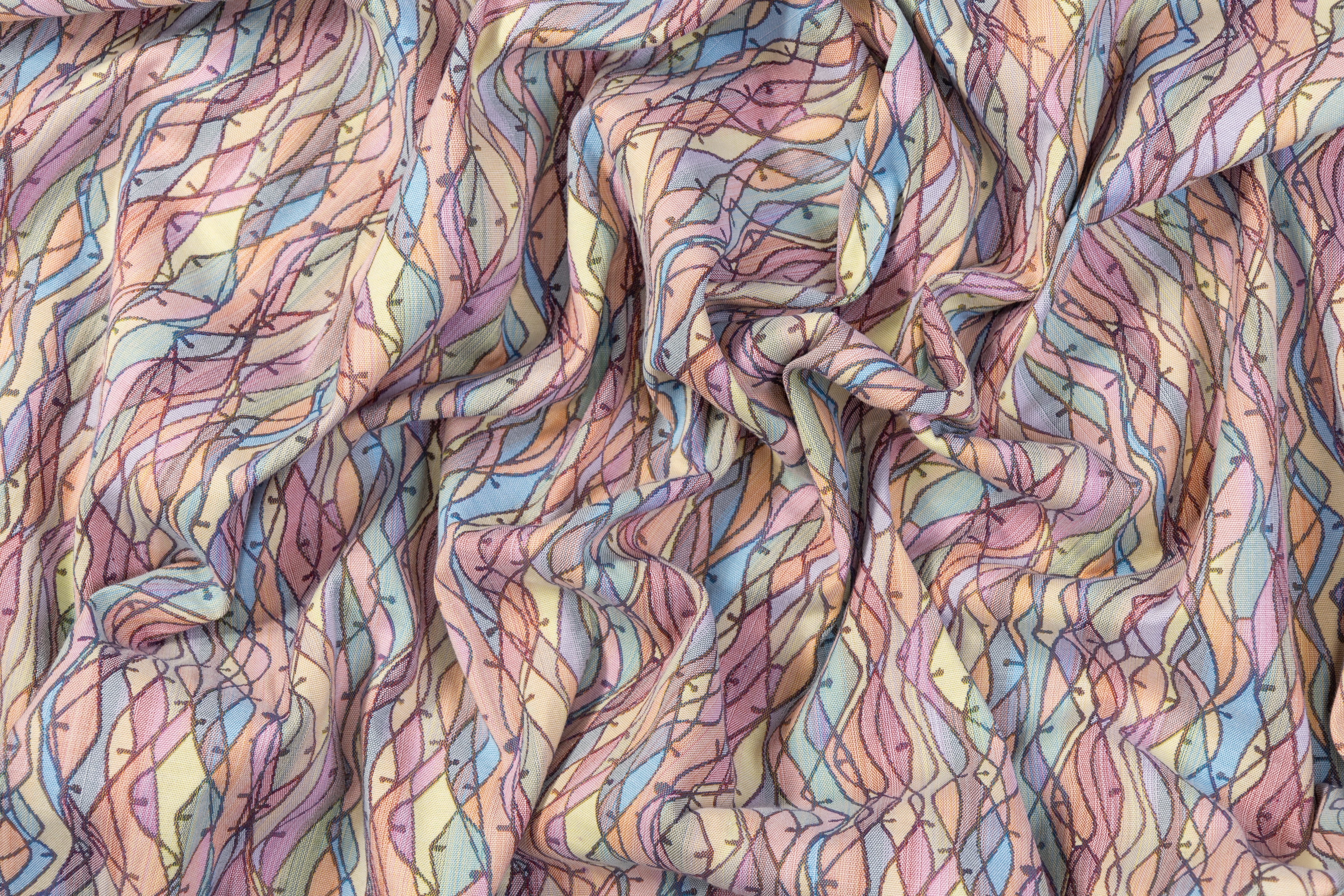 Italian Stretch Brocade - Multicolor