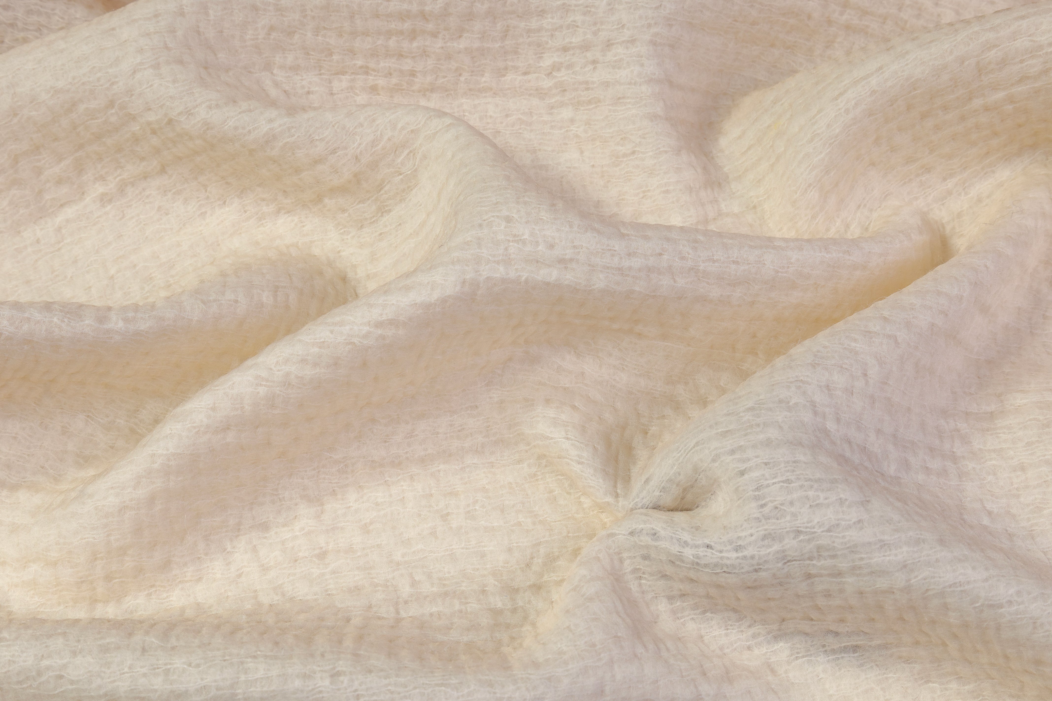 Italian Alpaca Silk Novelty - Ivory