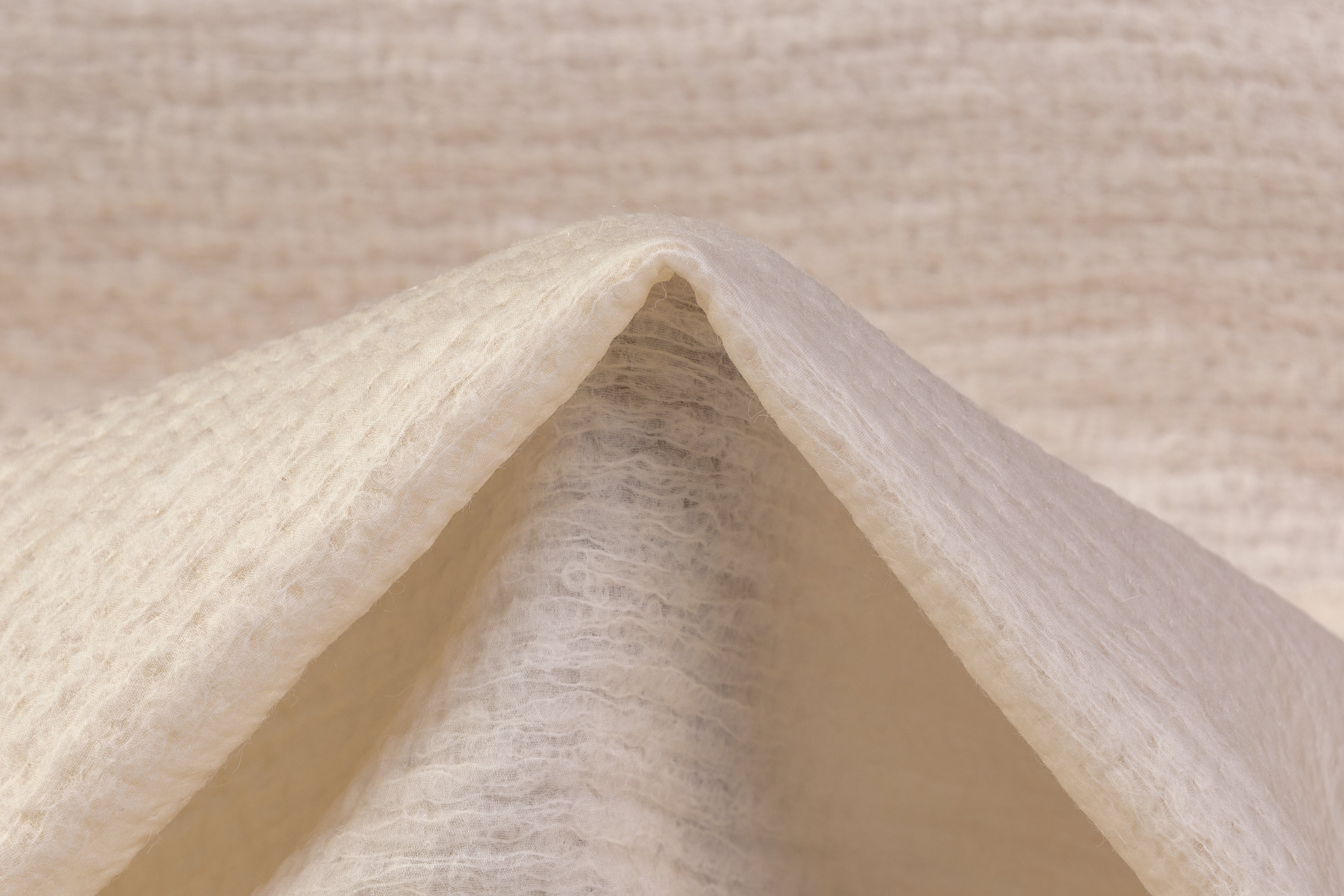 Italian Alpaca Silk Novelty - Ivory