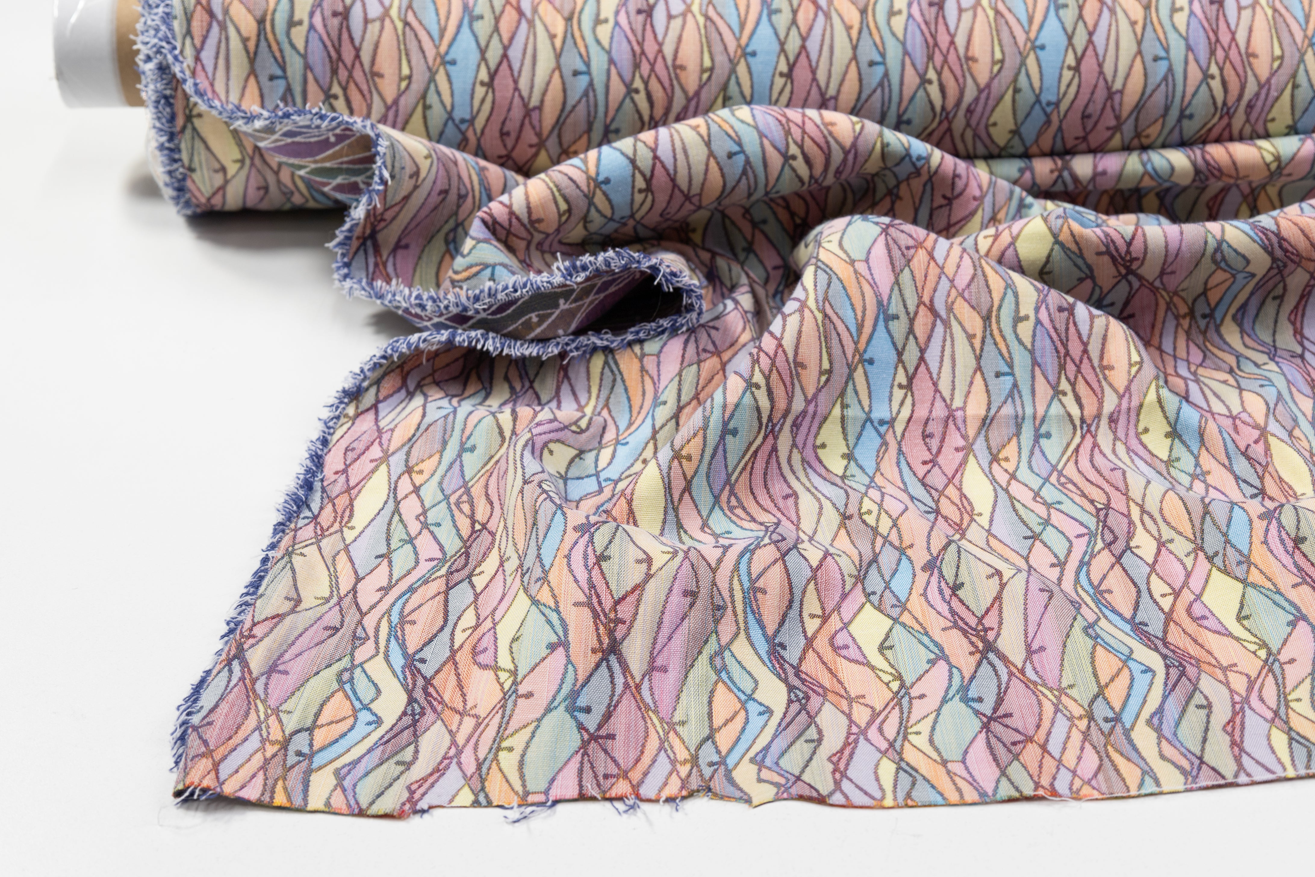 Italian Stretch Brocade - Multicolor