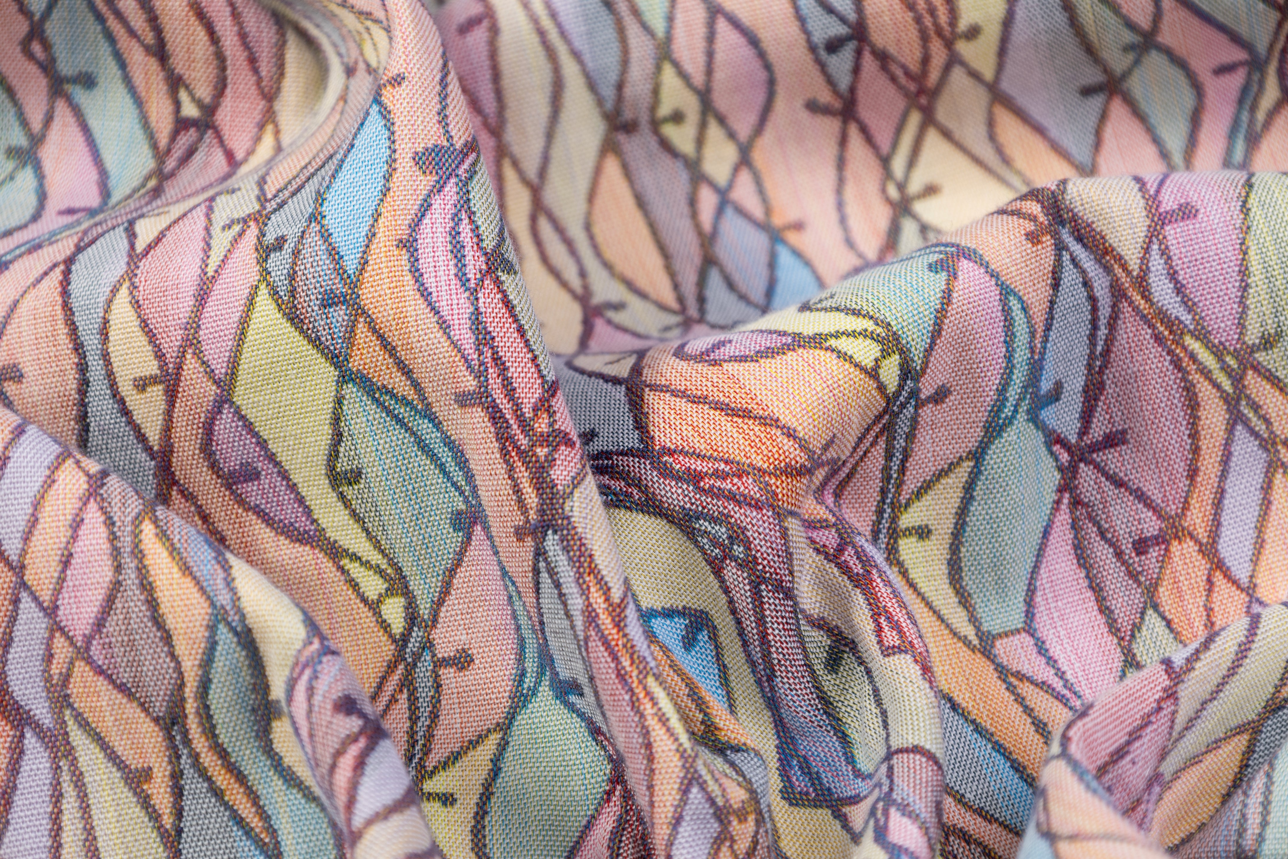 Italian Stretch Brocade - Multicolor