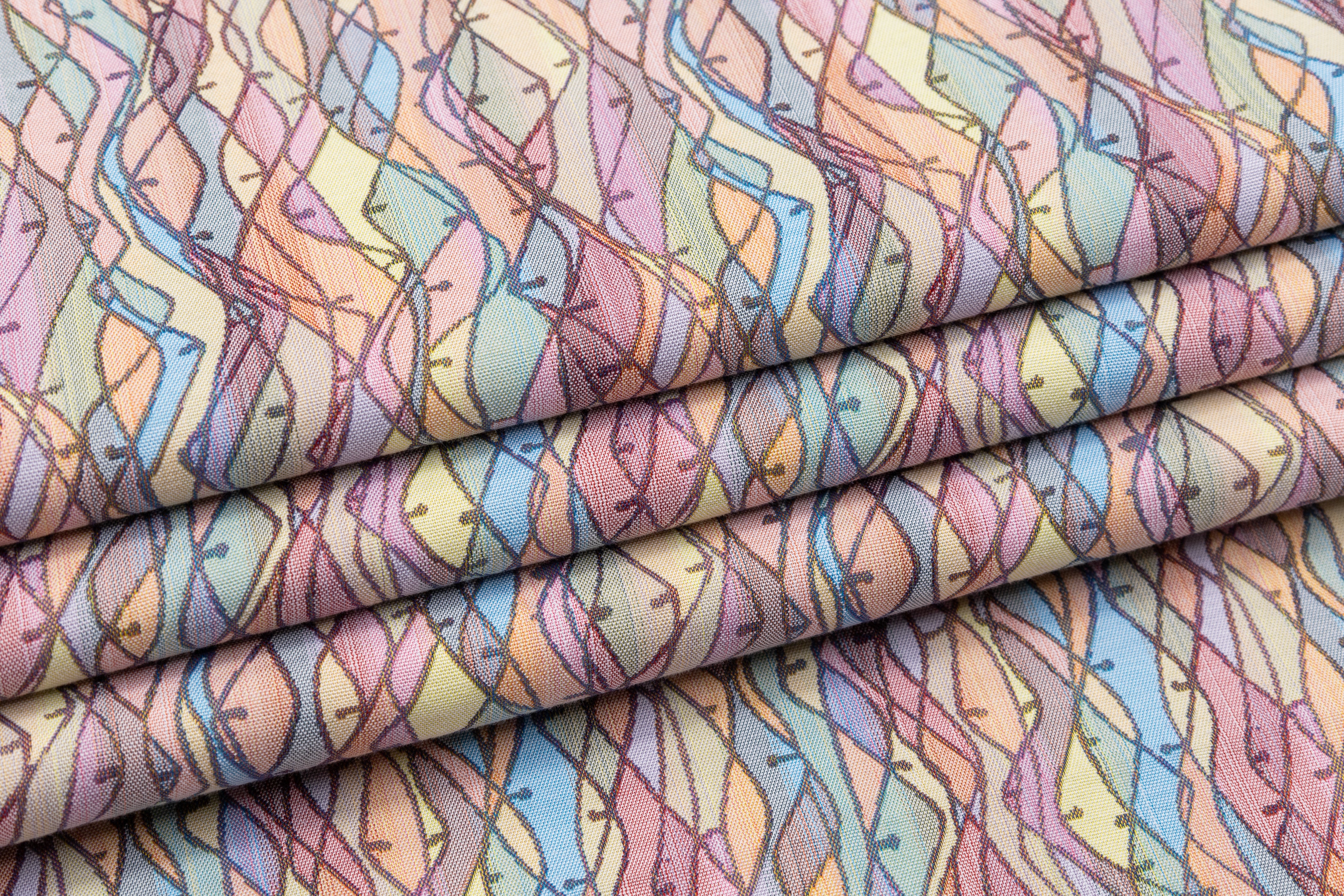 Italian Stretch Brocade - Multicolor