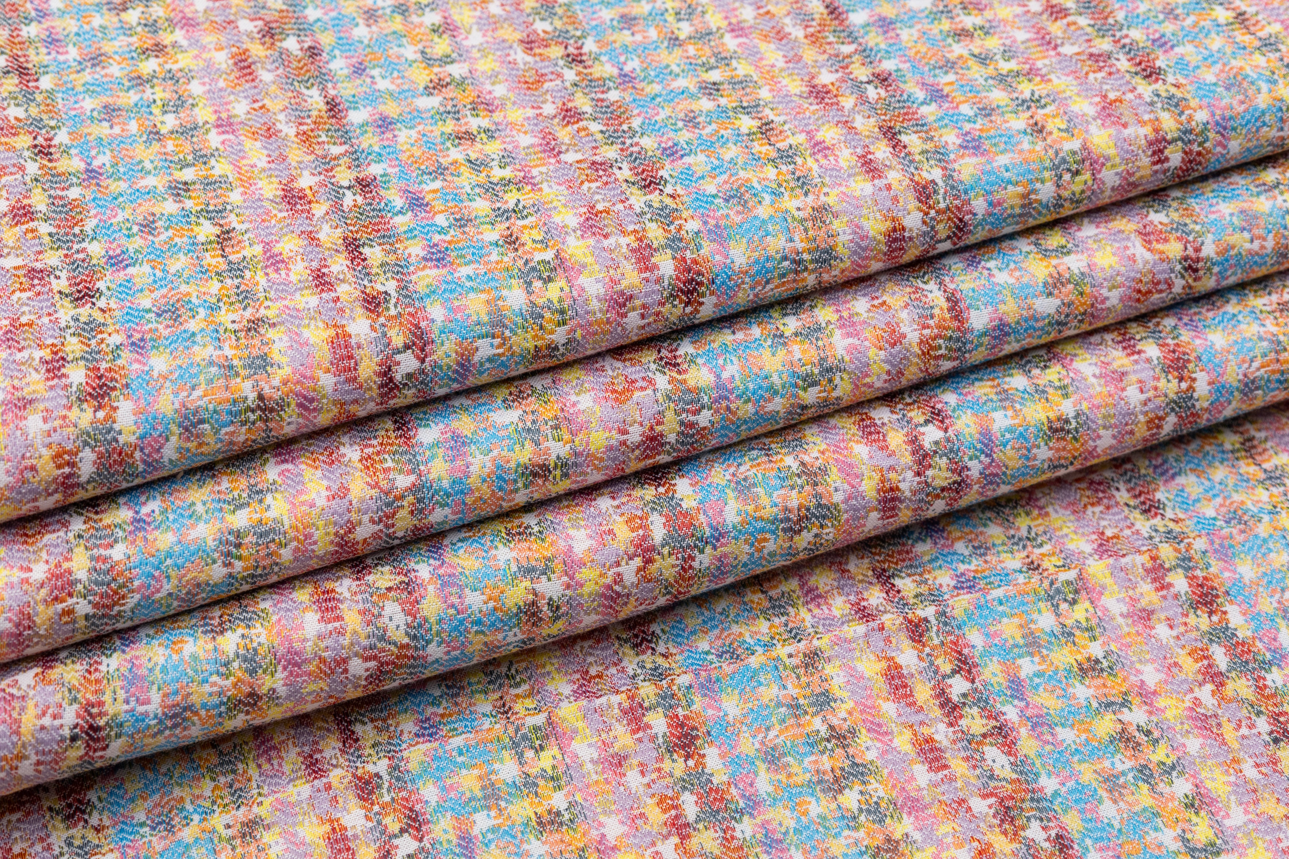 Italian Stretch Brocade - Multicolor